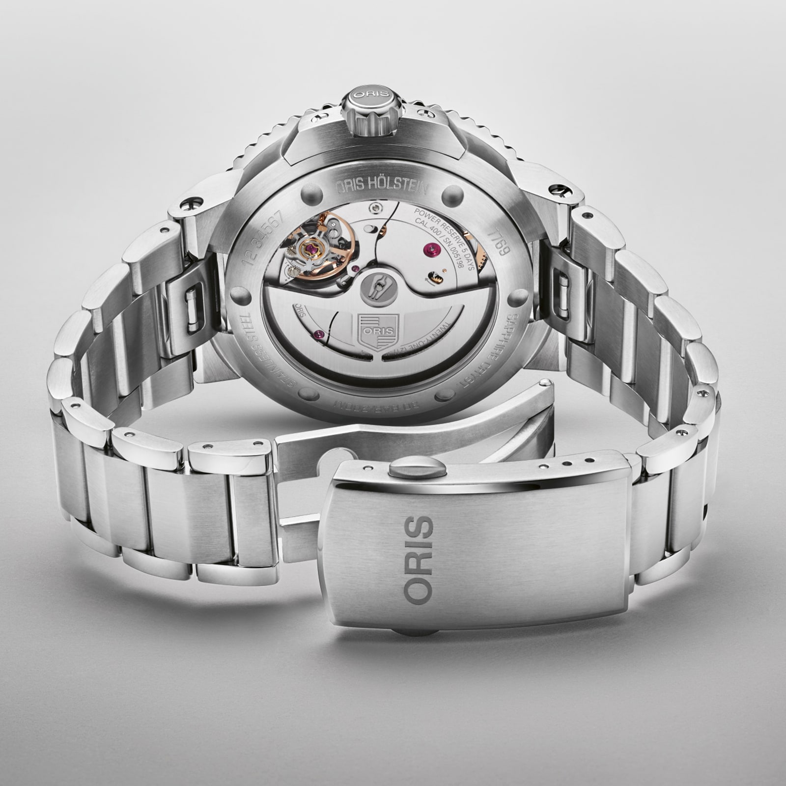 Oris Diving Automatic Blue Watch - 41.5mm Stainless Steel - 300M Water Resistant - Image 4
