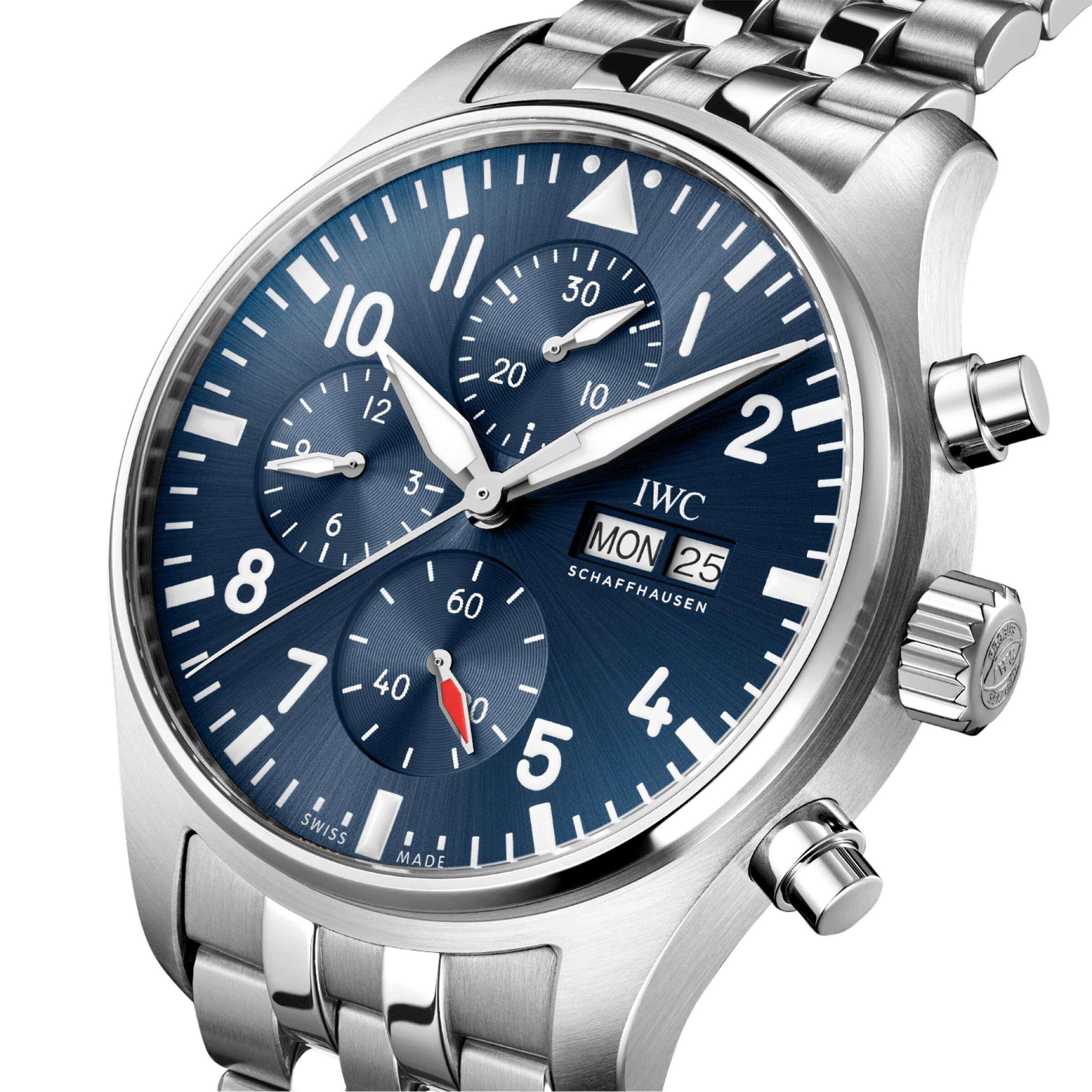 IWC Pilot IW378004 Automatic Chronograph - 43mm Stainless Steel Blue Dial - Image 3