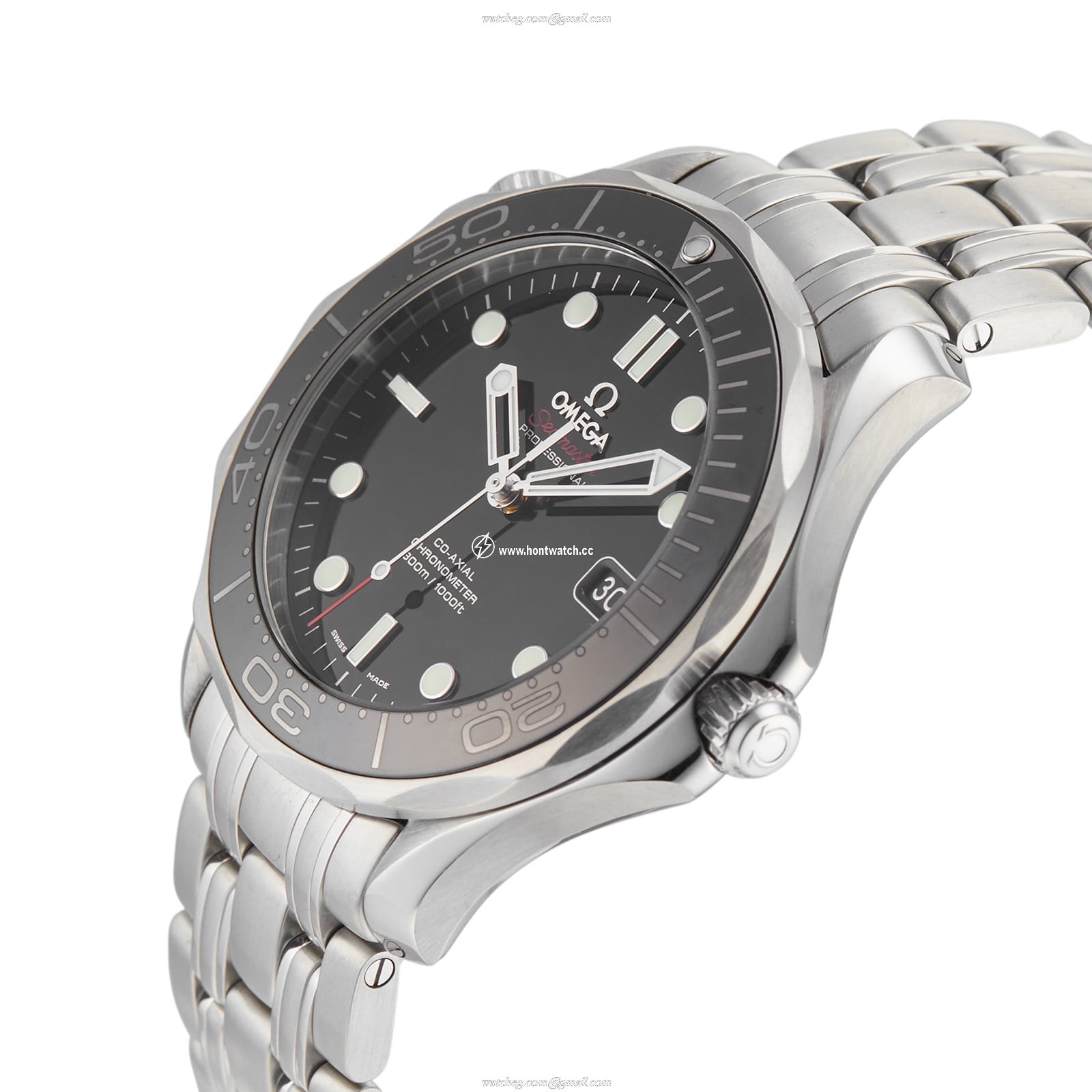 Omega Seamaster Diver 300M Automatic Black Dial 41mm Steel Watch - Image 2