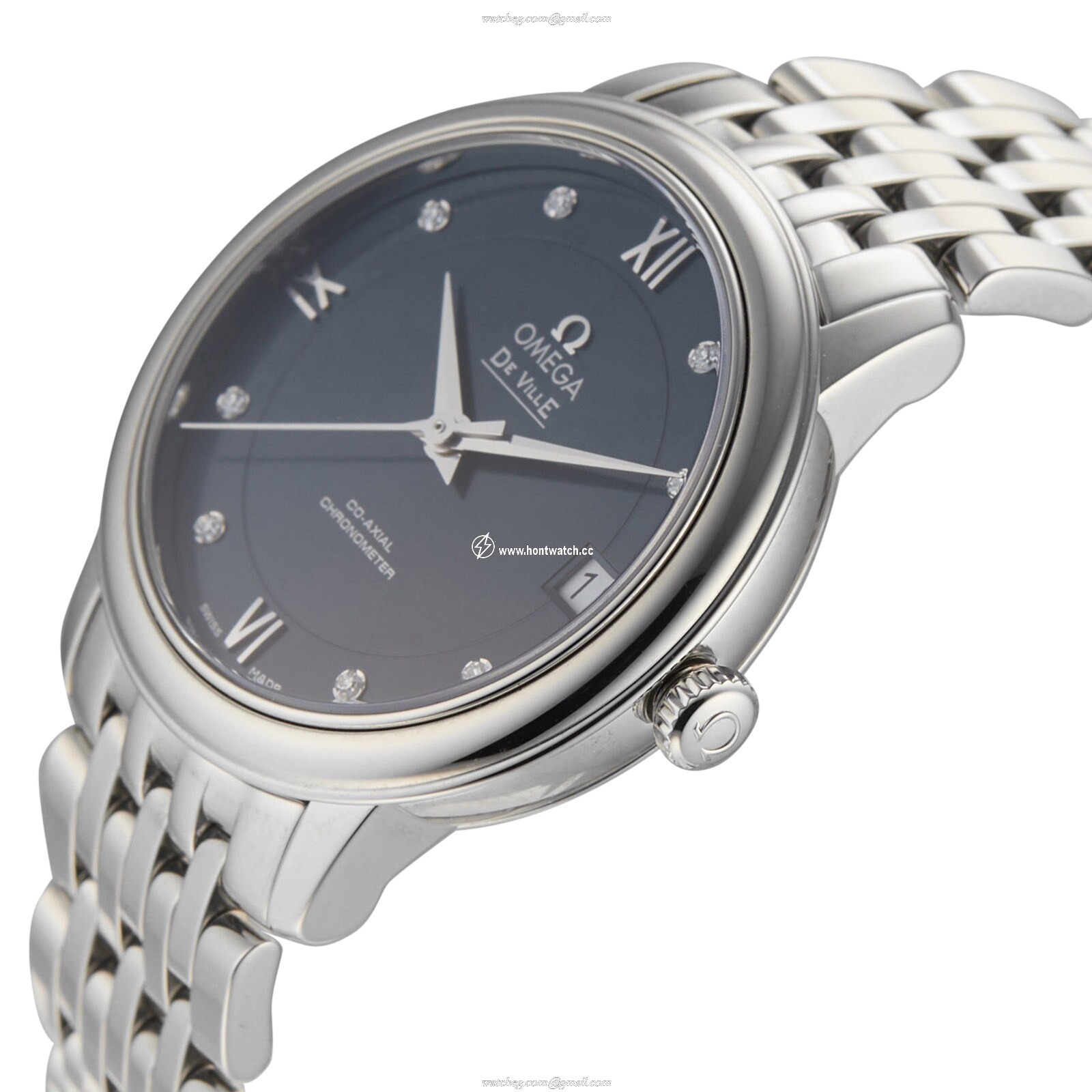 Omega De Ville Ladies Automatic Watch - 33mm Stainless Steel Blue Dial - Image 2