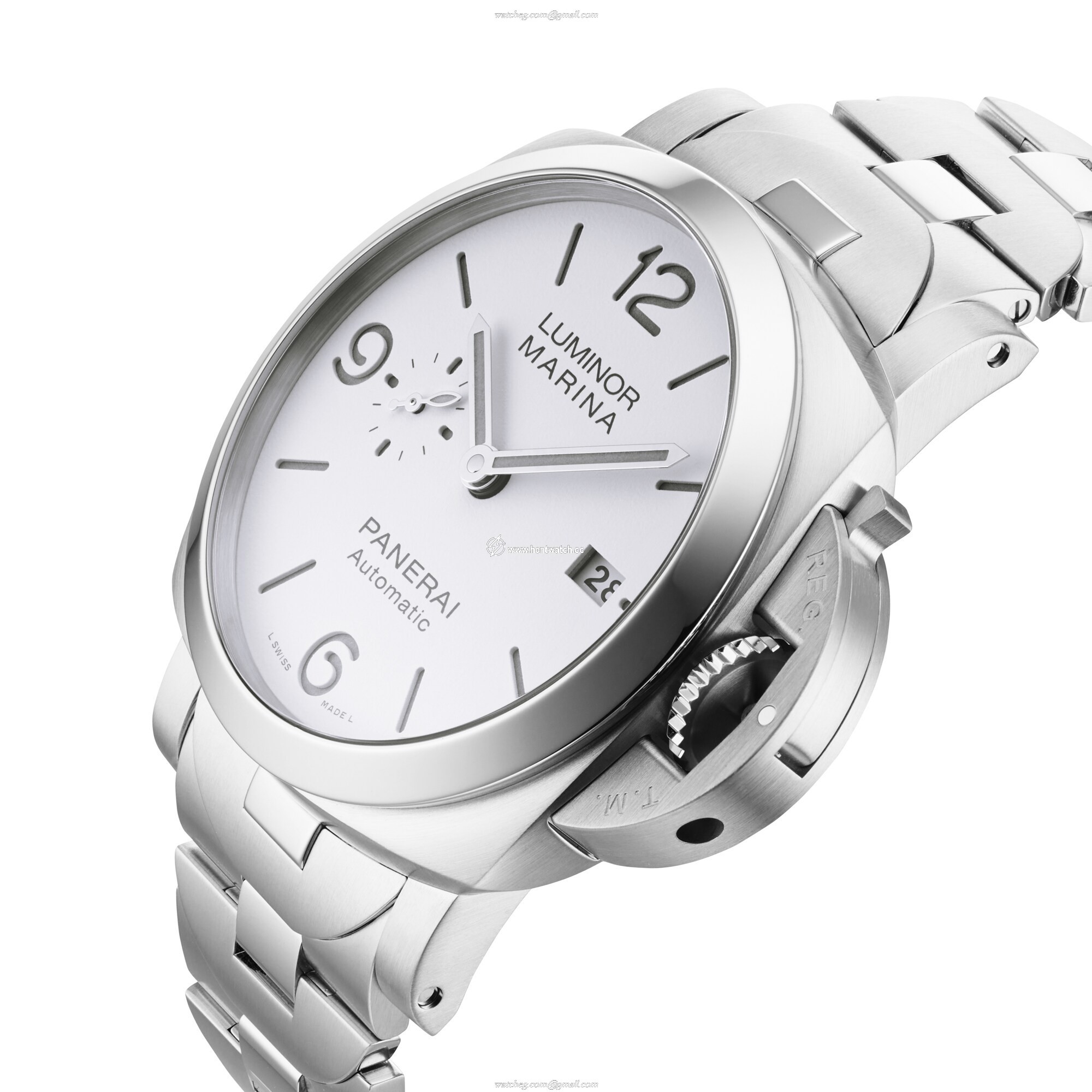 Panerai Luminor PAM01564 Automatic Watch - 44mm Stainless Steel - White Dial - Image 2