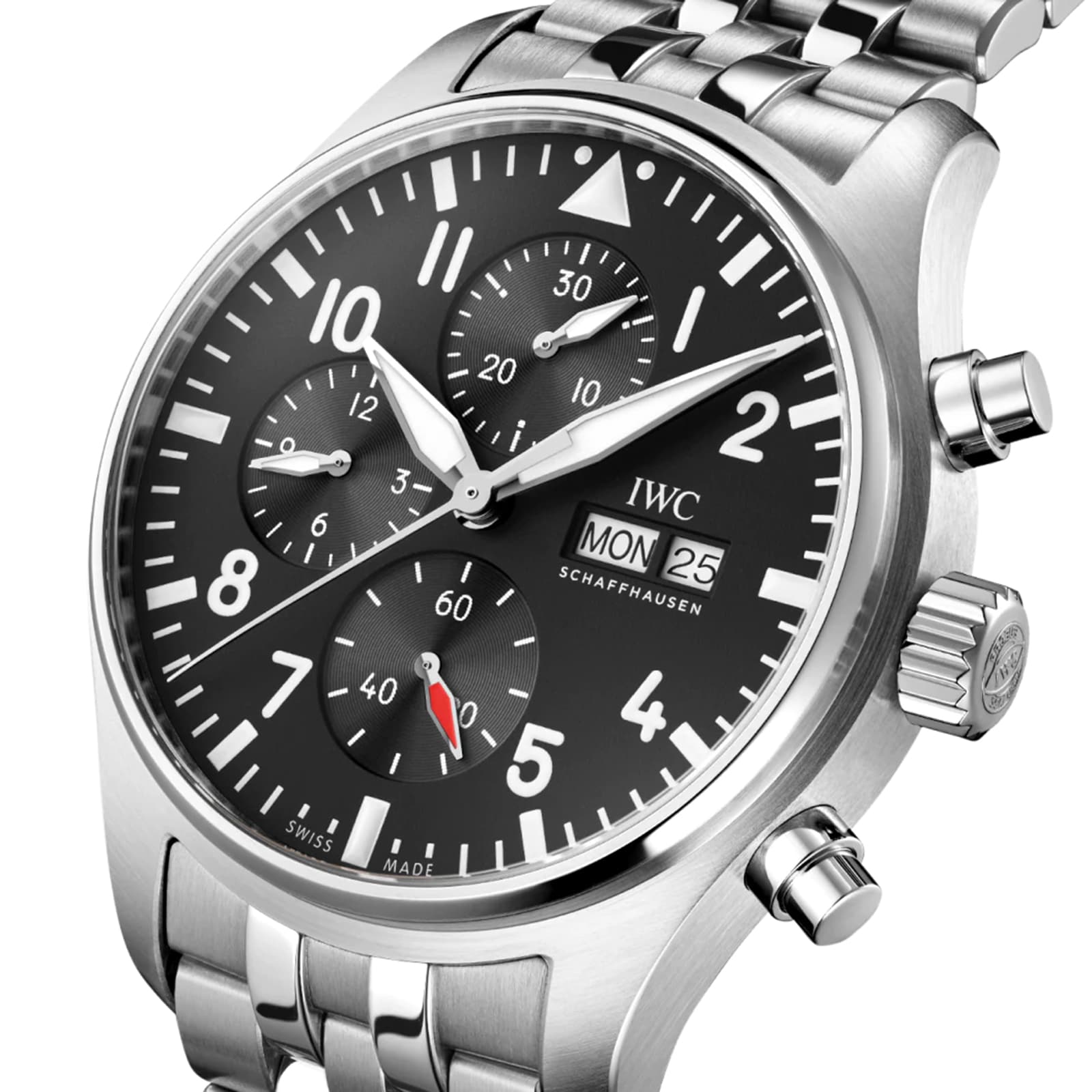 IWC Pilot IW378002 Automatic Watch - 43mm Stainless Steel - Black Dial - Image 3