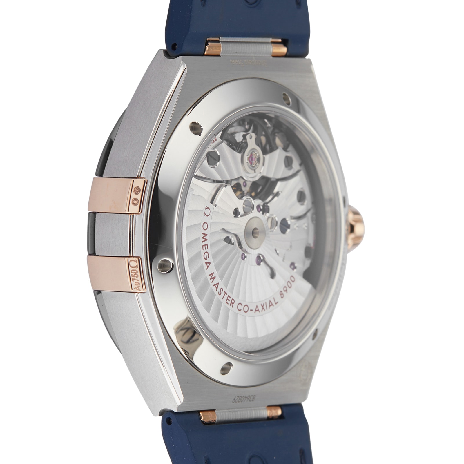 Omega Constellation 41mm Blue Dial Automatic Watch - Stainless Steel & Rose Gold - Image 4