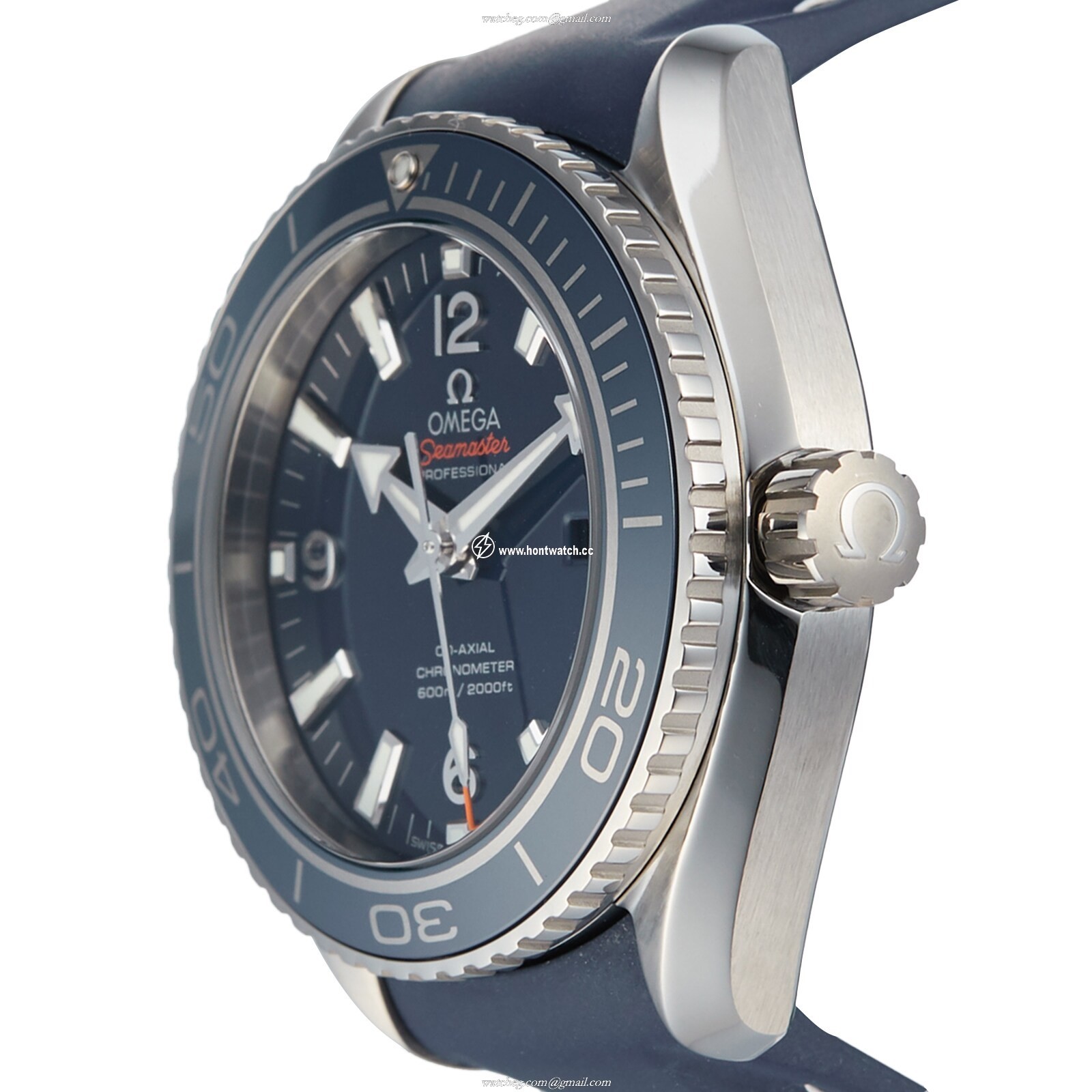 Omega Seamaster Planet Ocean 37.5mm Titanium Blue Dial Automatic Watch - Image 2
