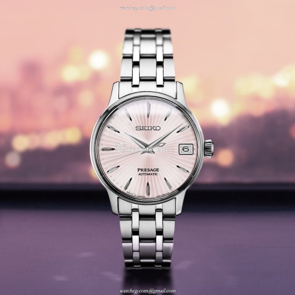 Seiko Cocktail SRP839J1 | Automatic Pink Dial | Stainless Steel 34mm - Image 2