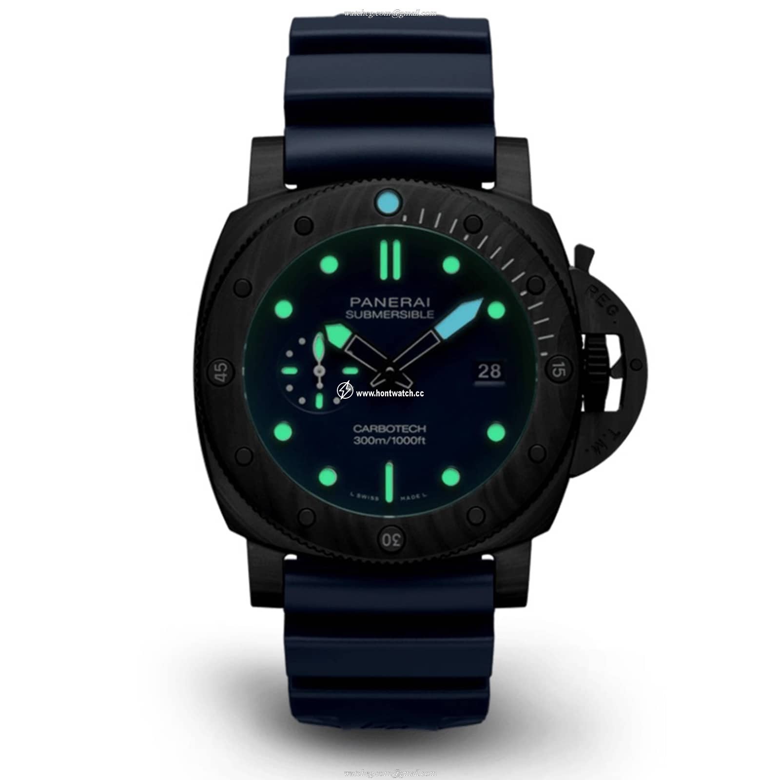 Panerai Submersible PAM01232 Carbotech Automatic Blue Watch - 44mm - Image 2