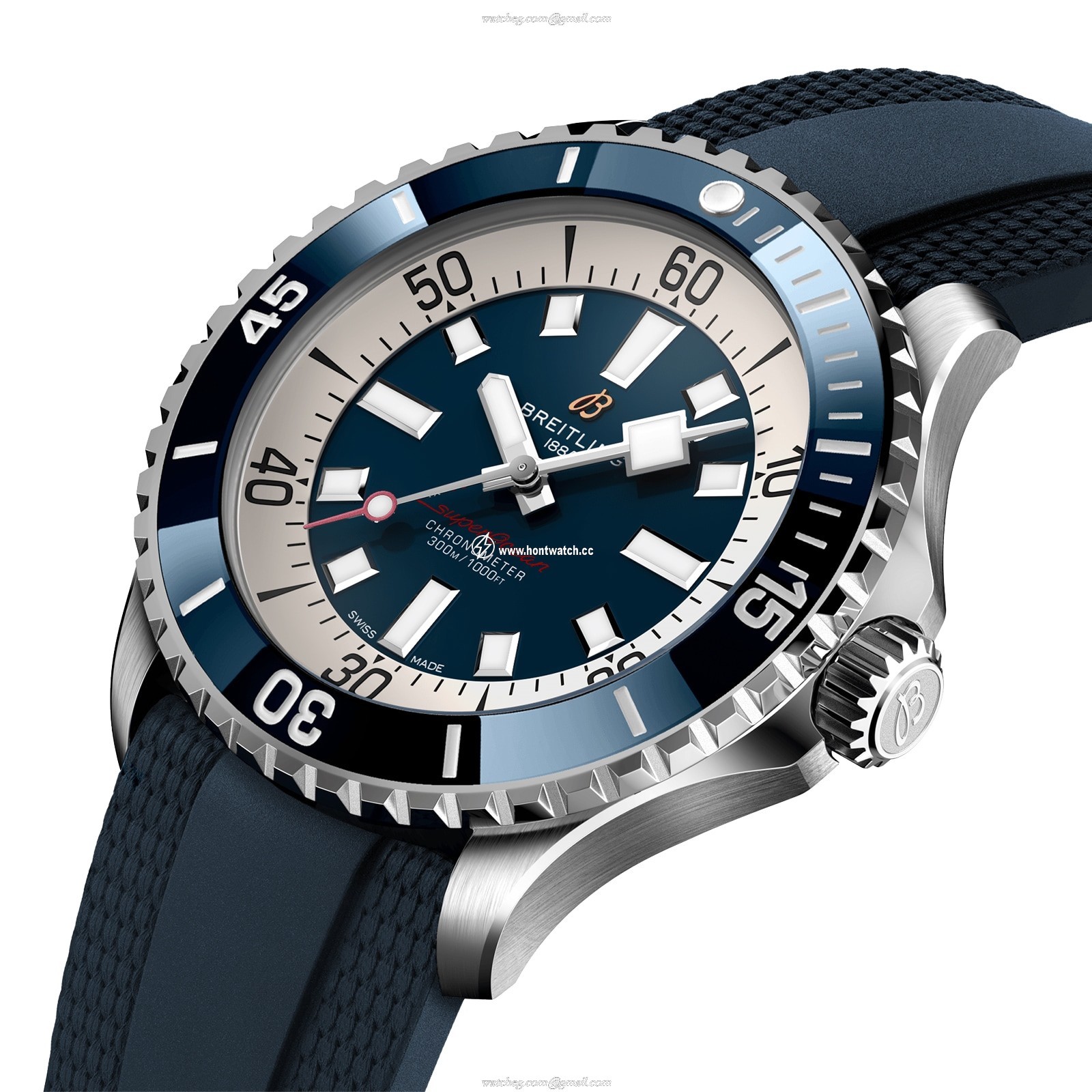 Breitling Superocean A17378E71C1S1 | 46mm Automatic Blue Dial | 300M Water Resistant - Image 2