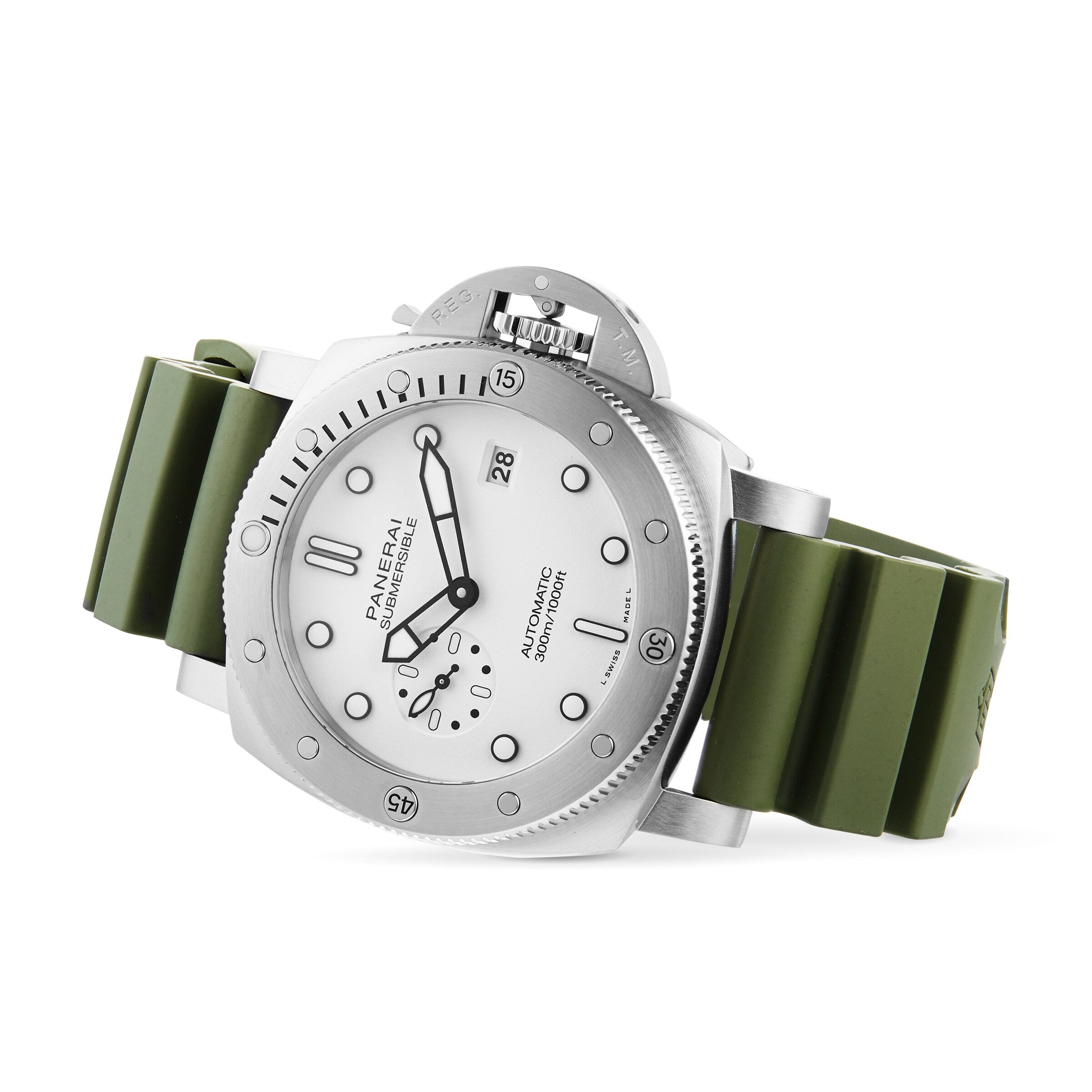 Panerai Submersible PAM01226 - 44mm Stainless Steel Automatic White Dial Watch - Image 3