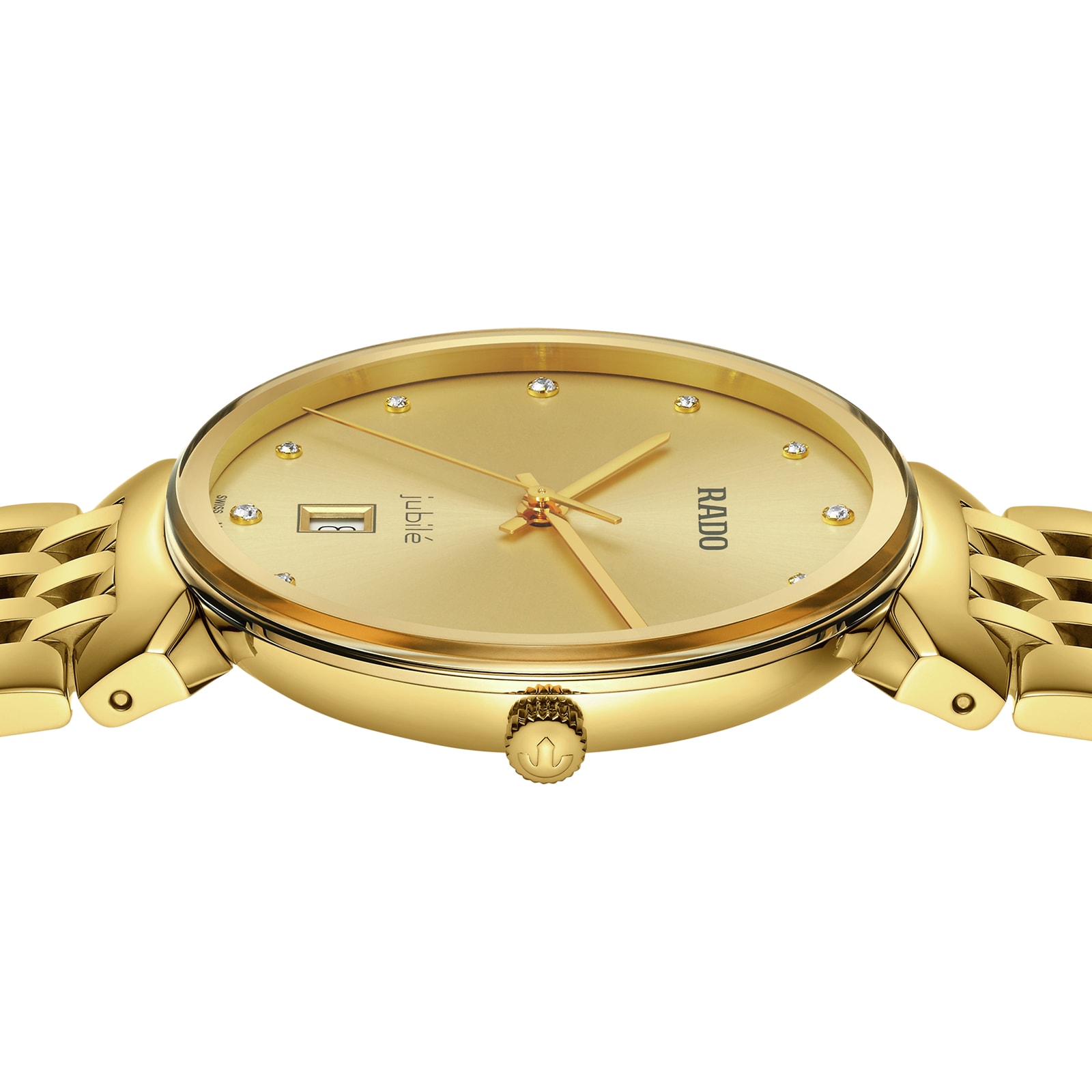 Rado Florence R48914713 | 38mm Gold Dial | Stainless Steel Quartz Watch - Image 3