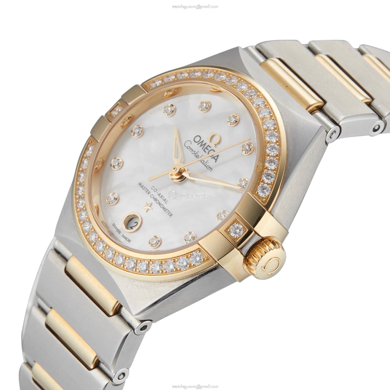 Omega Constellation 29mm Automatic - Stainless Steel & Yellow Gold - Mother of Pearl Dial - Image 2