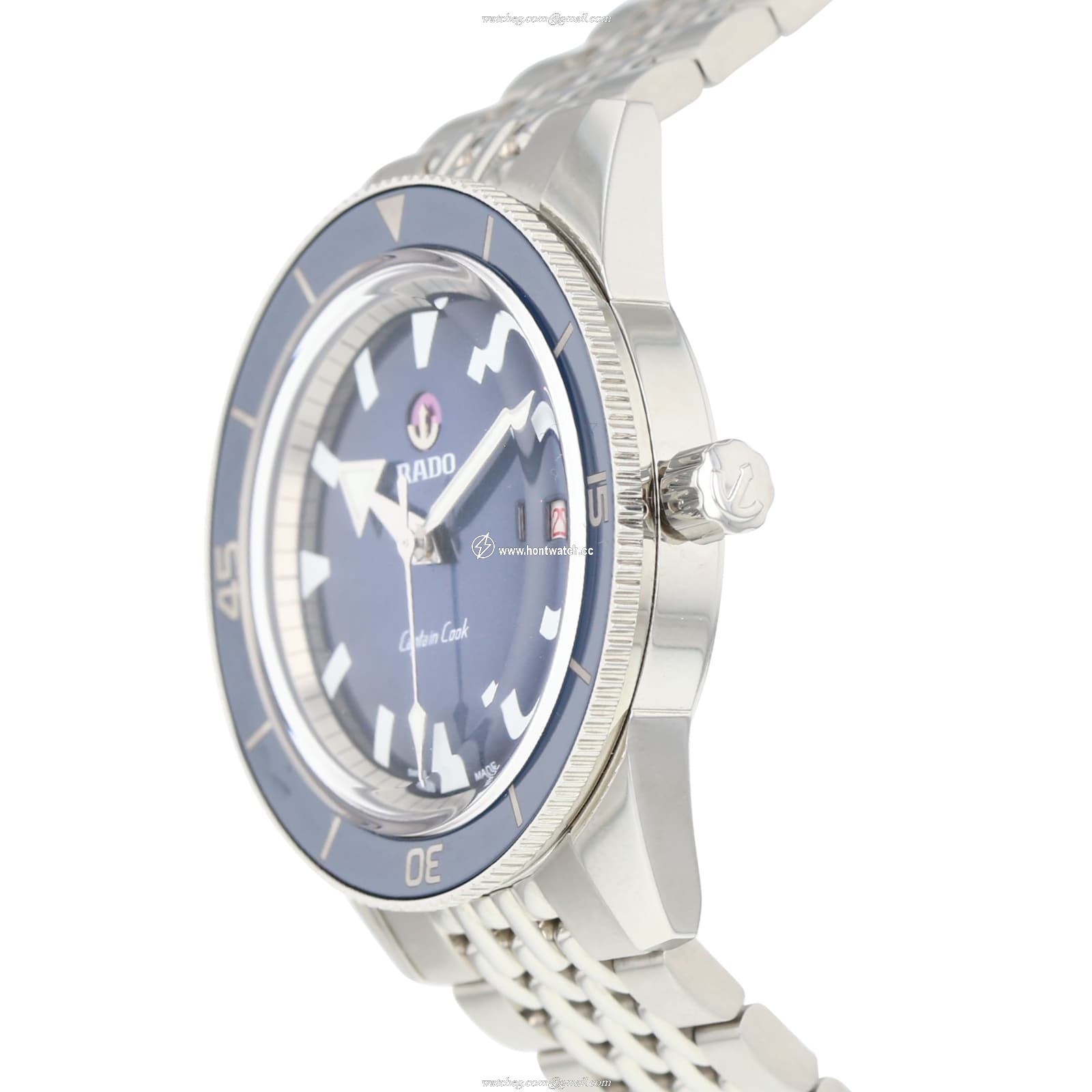 Rado Captain Cook Automatic Blue Dial Watch - 42mm Stainless Steel - Image 2