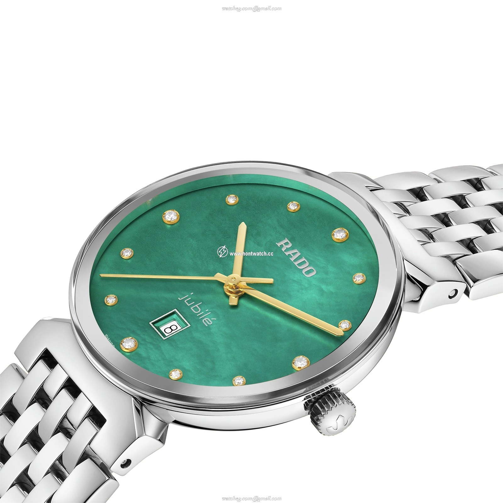 Rado Florence R48913903 | Green Dial | Diamond Markers | 30mm Stainless Steel - Image 2