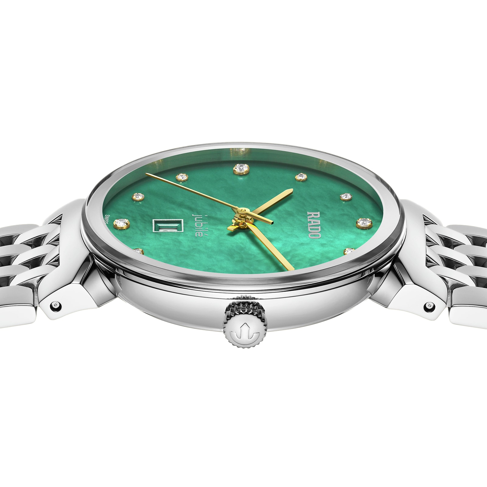 Rado Florence R48913903 | Green Dial | Diamond Markers | 30mm Stainless Steel - Image 3