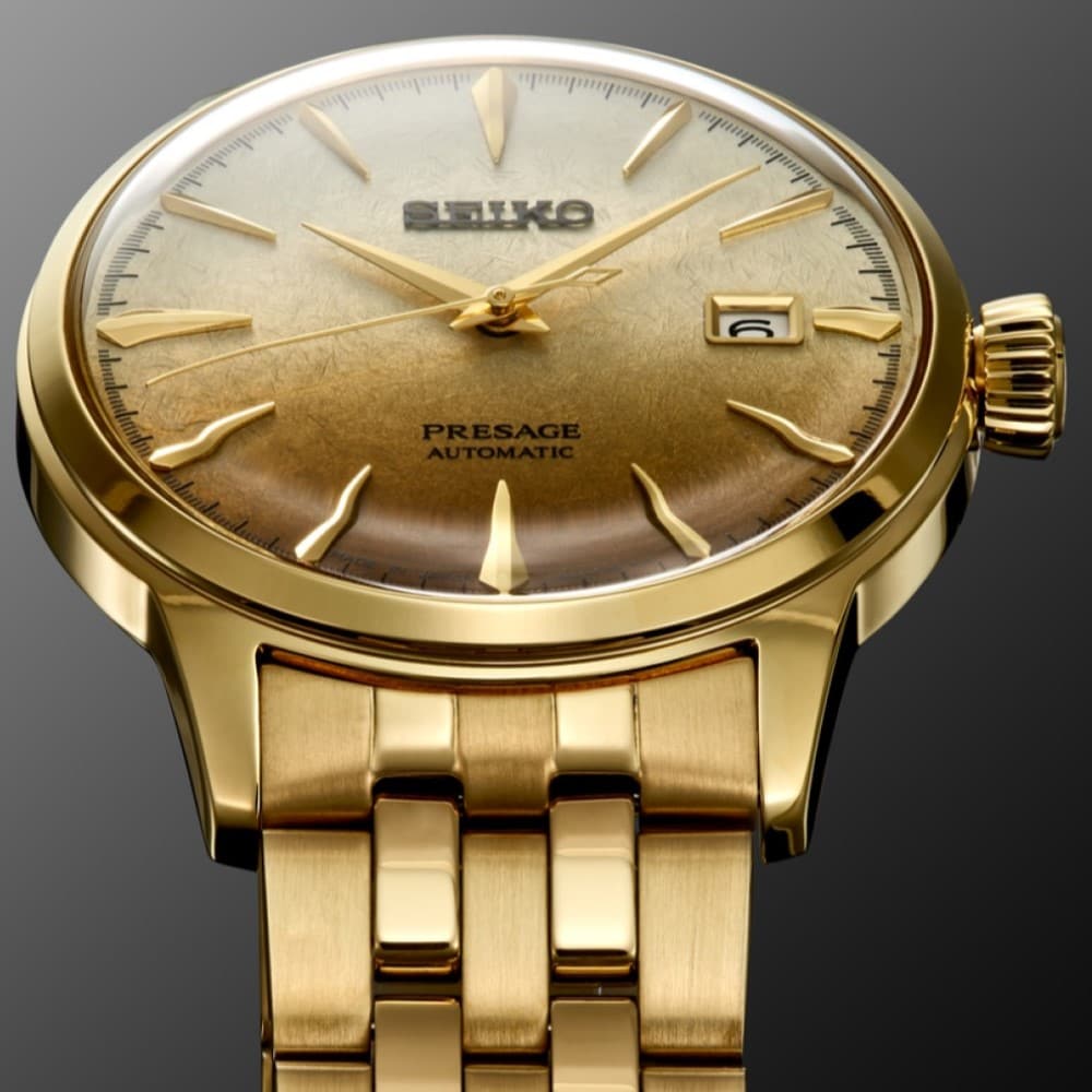Seiko Presage SRPK46J1 Automatic Gold Watch - 40.5mm Stainless Steel & PVD - Image 4