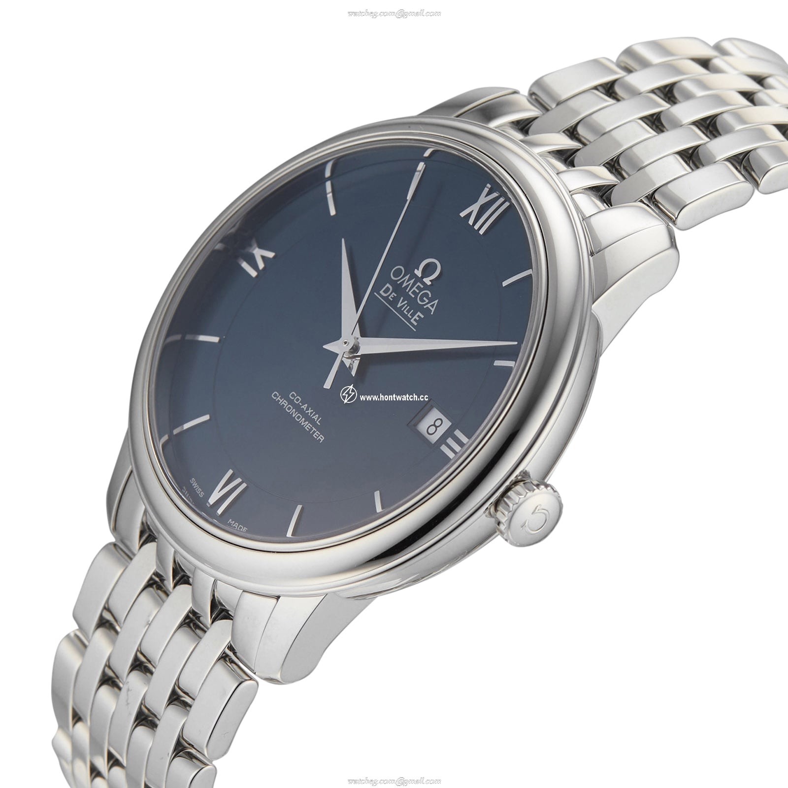 Omega De Ville Automatic Blue Dial Watch | 39.5mm Stainless Steel - Image 2