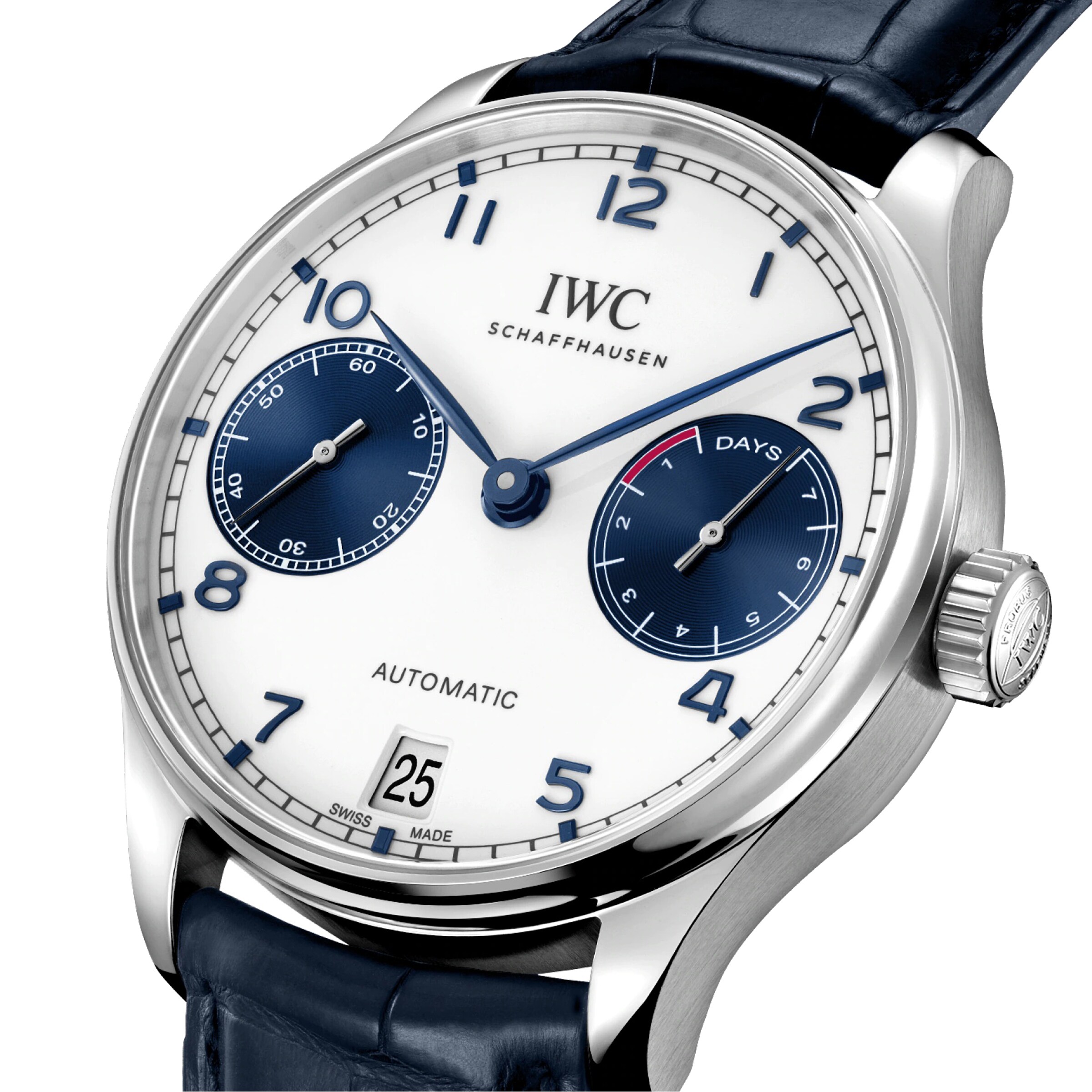IWC Portugieser IW500715 Automatic Watch - 42.3mm Stainless Steel - White Dial - Image 3