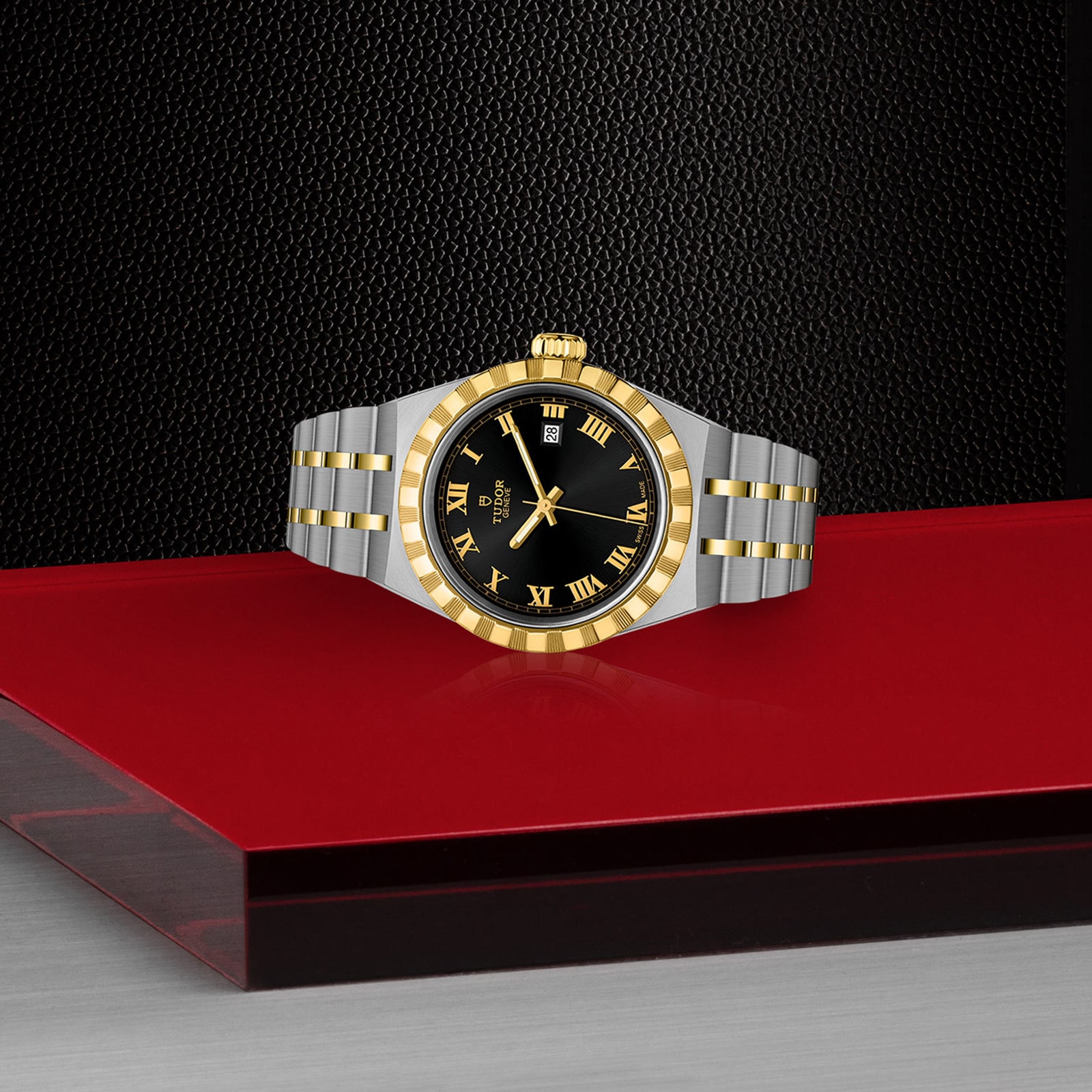 Tudor Royal M28303-0003 Automatic Watch | 28mm Black Dial - Stainless Steel & Gold - Image 3