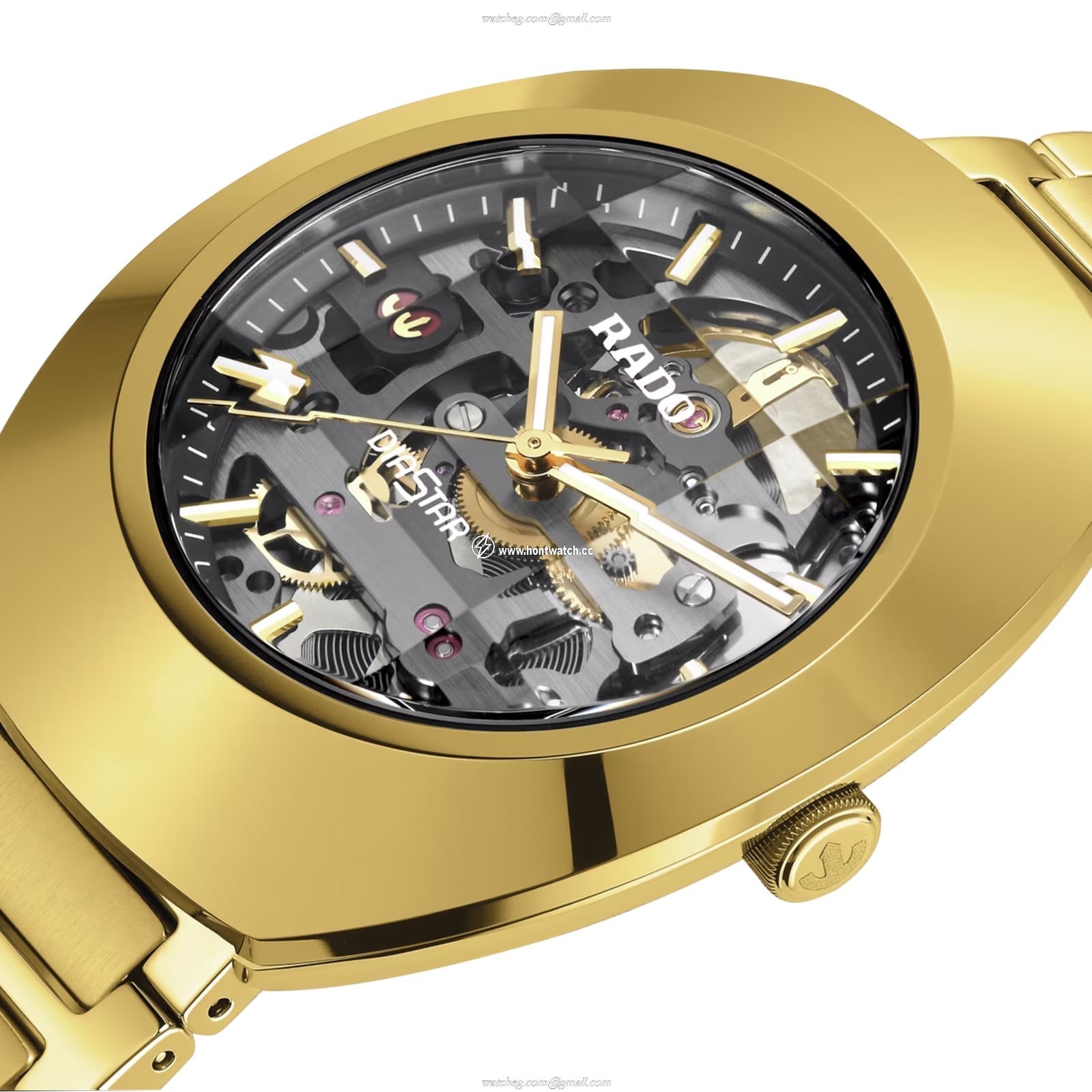 Rado DiaStar R12164153 Automatic Skeleton Watch - 38mm Stainless Steel - Image 2