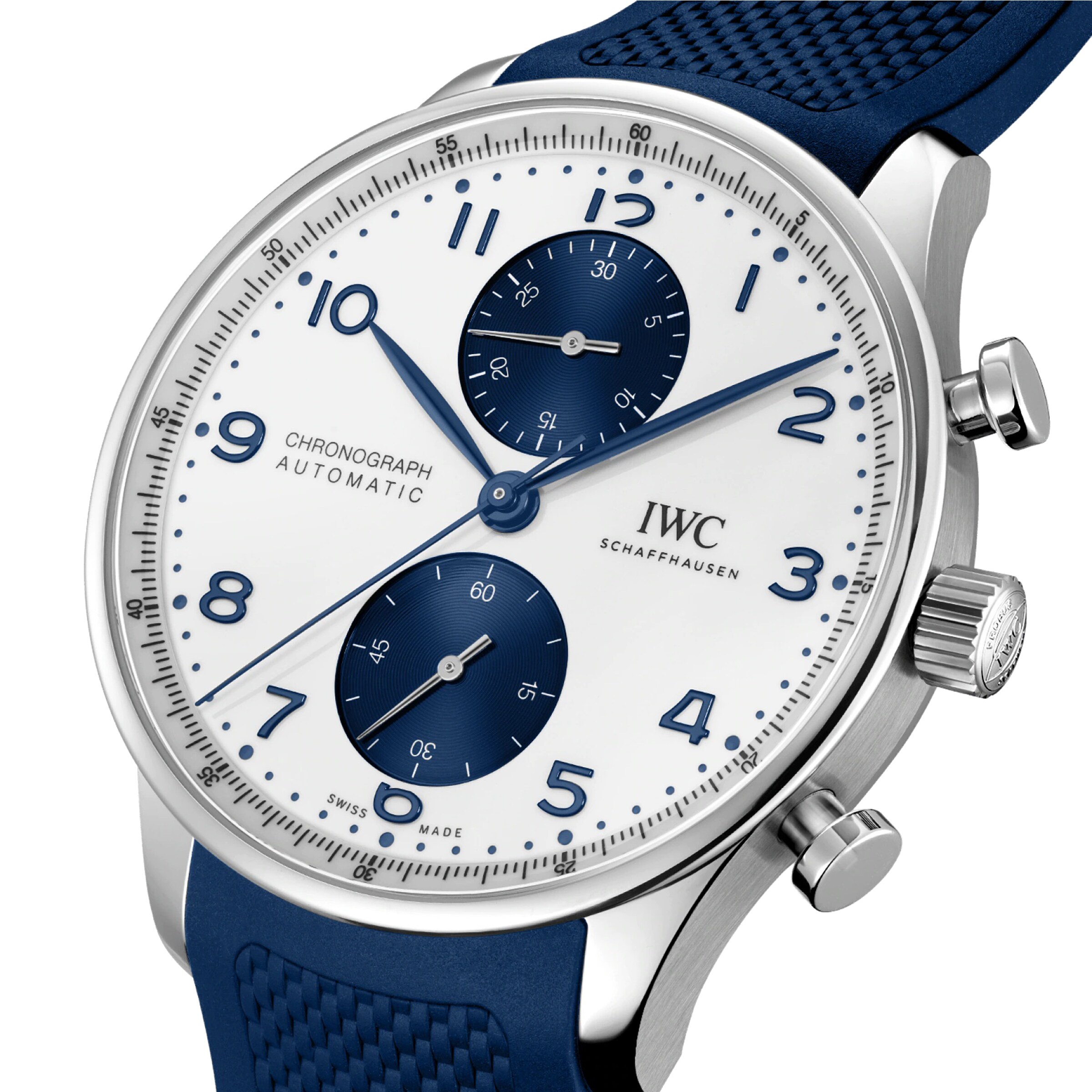 IWC Portugieser IW371620 Automatic Chronograph - 41mm Stainless Steel - White Dial - Image 3