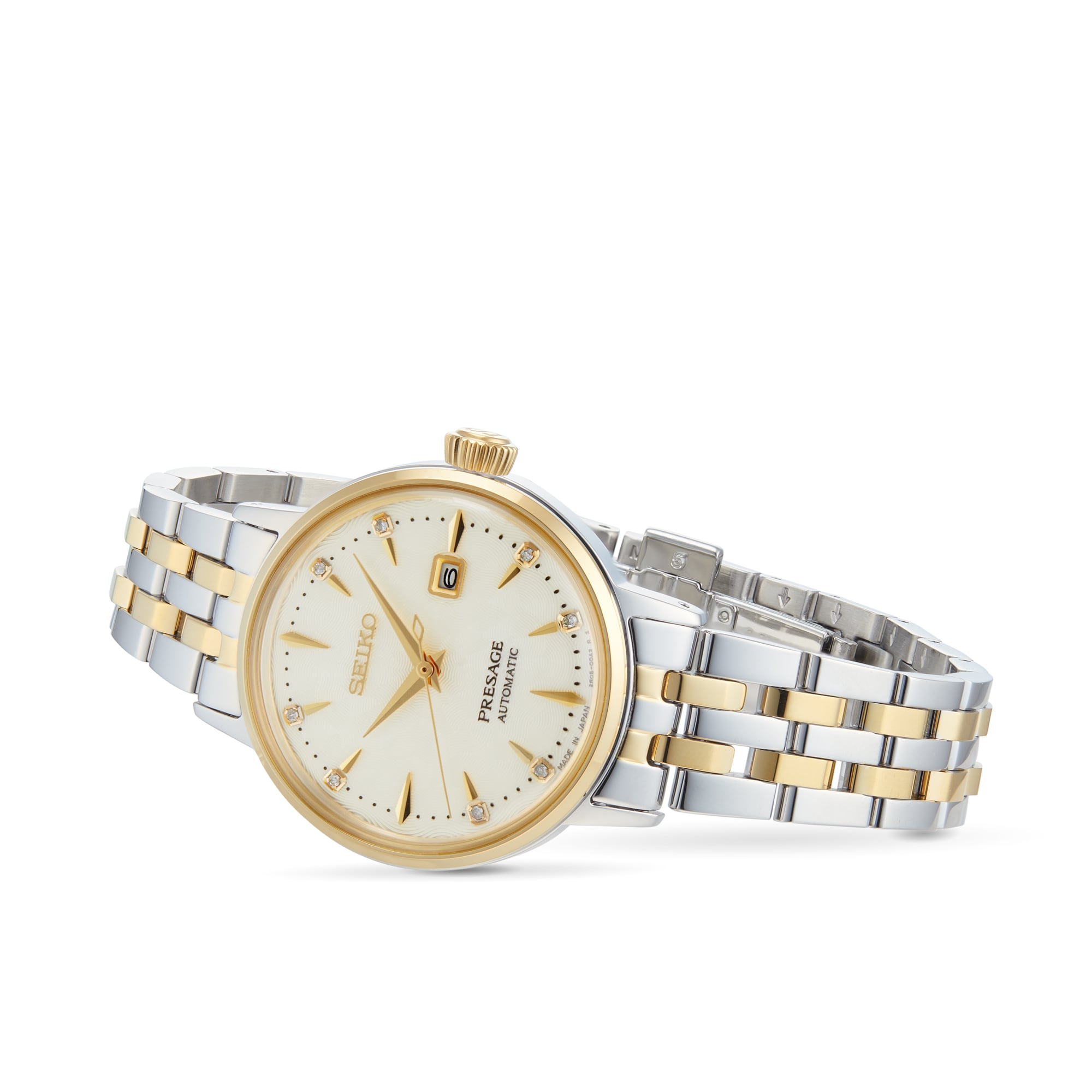 Seiko Presage SRE010J1 Automatic Gold Watch - 30.3mm Stainless Steel & Gold Plated - Image 4