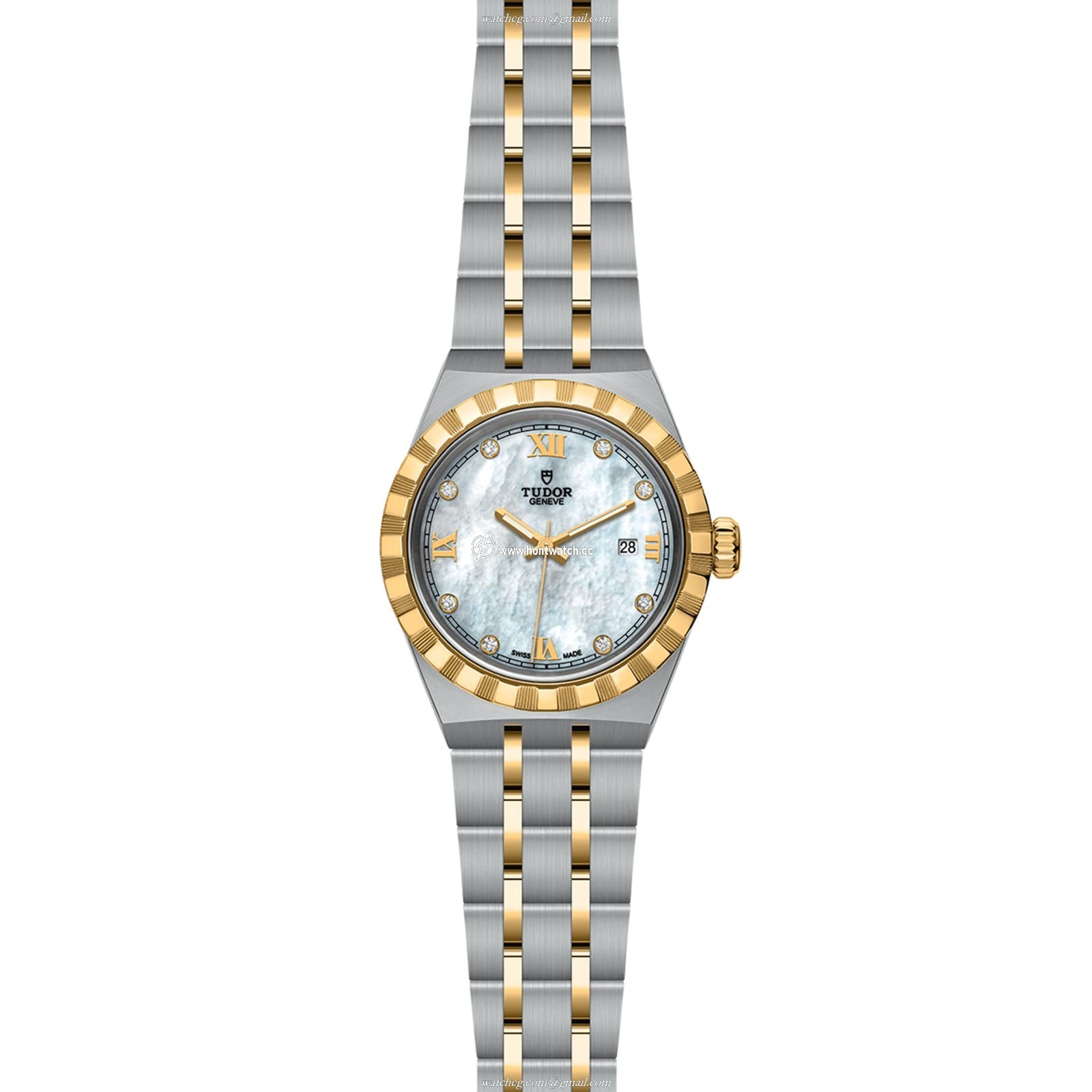 Tudor Royal M28303-0007 | 28mm Automatic Watch | Mother of Pearl & Diamond Dial - Image 2