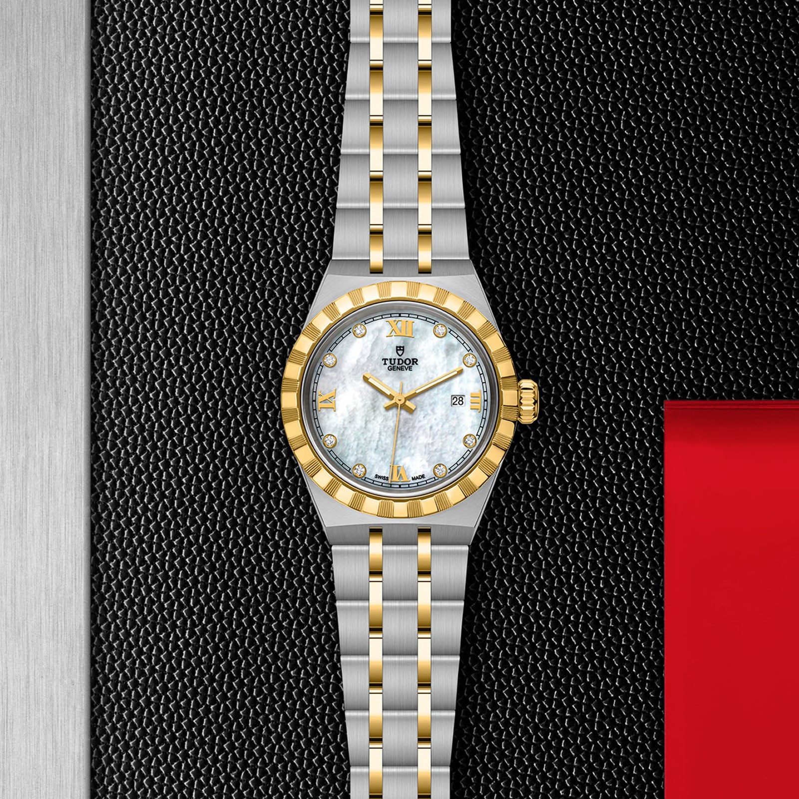 Tudor Royal M28303-0007 | 28mm Automatic Watch | Mother of Pearl & Diamond Dial - Image 4