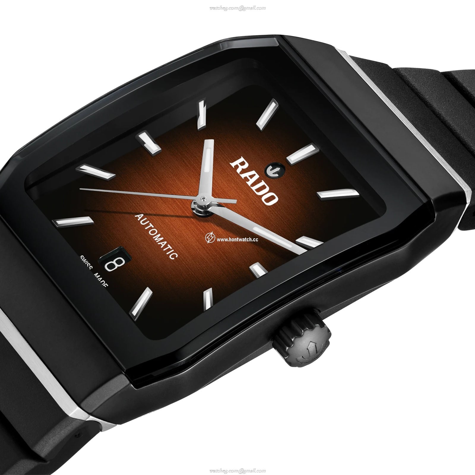 Rado Anatom Automatic Brown Watch - 32.5mm Steel & Ceramic - Image 2