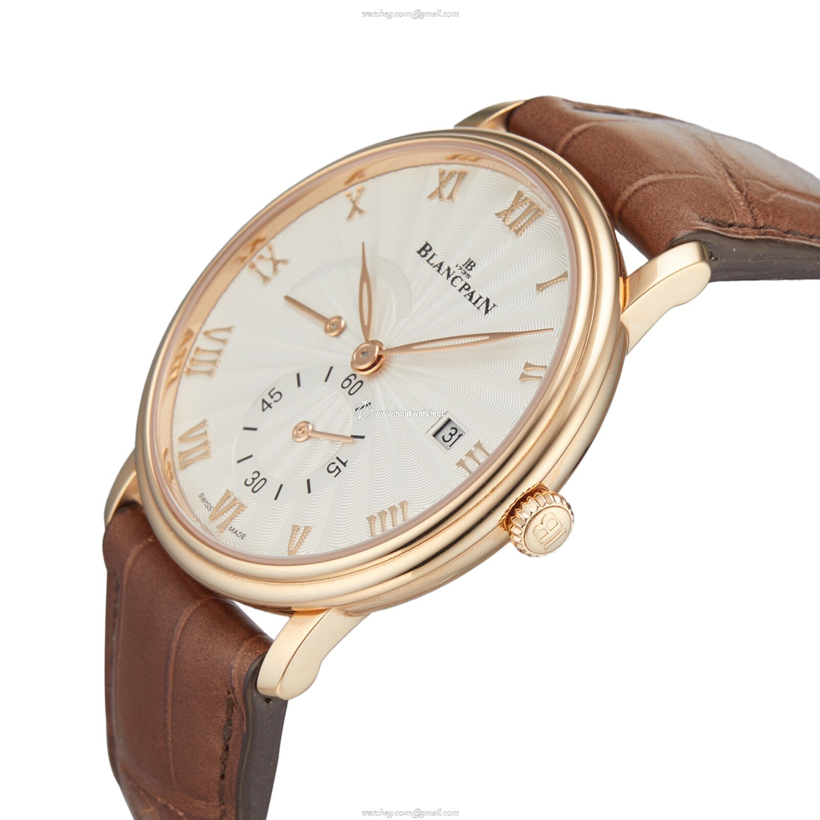 Blancpain Villeret 6606A-3642-55A | 40mm Rose Gold Manual Winding Opal Dial - Image 2