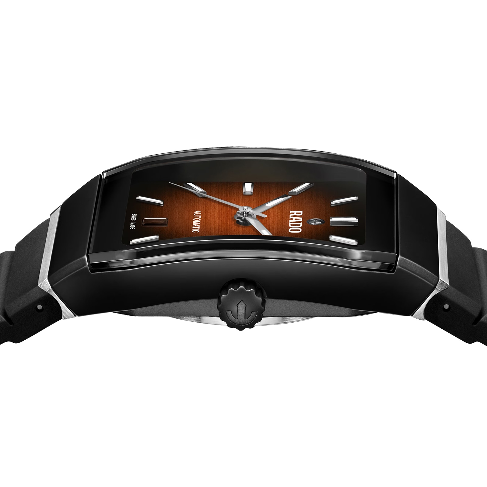 Rado Anatom Automatic Brown Watch - 32.5mm Steel & Ceramic - Image 3