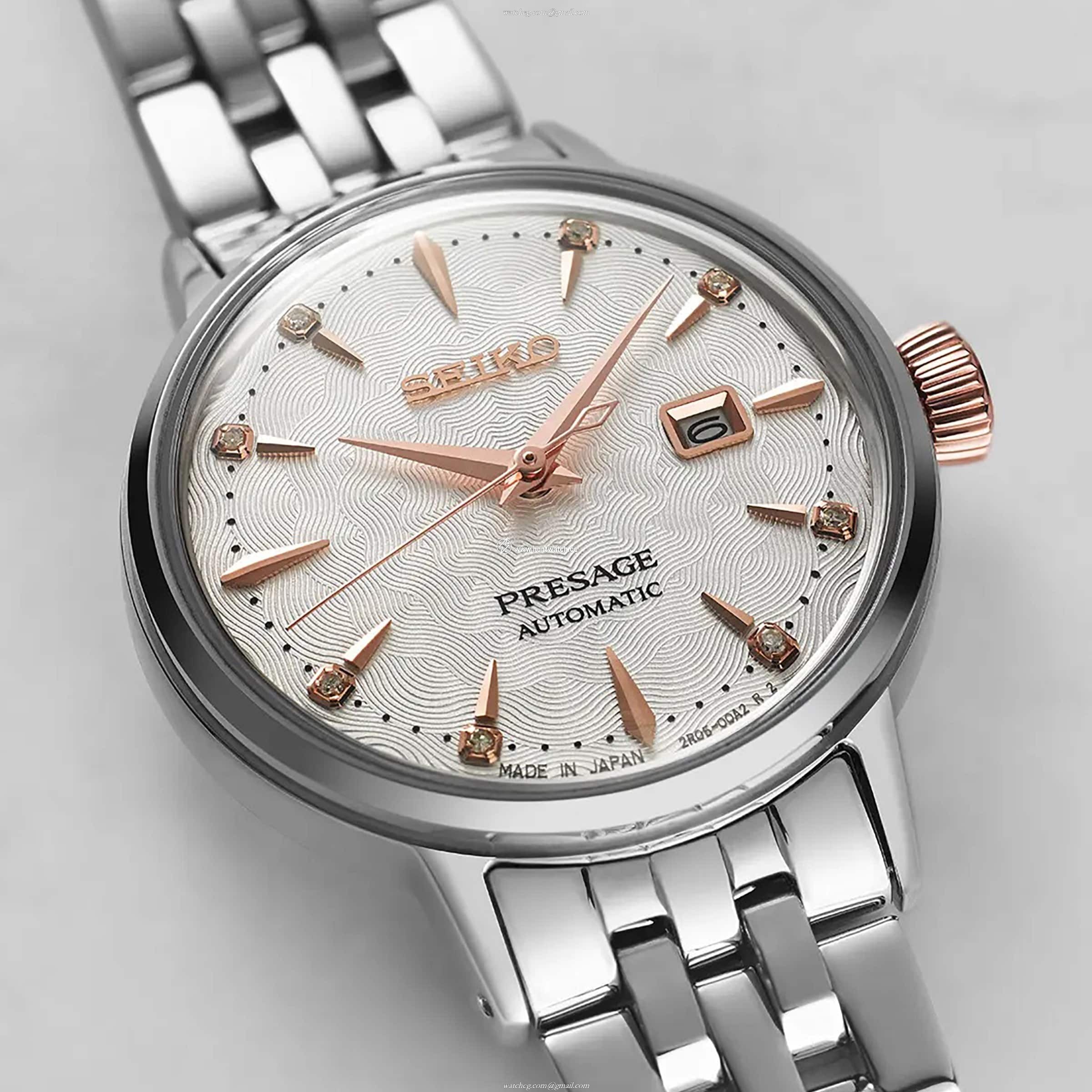 Seiko Presage SRE009J1 Automatic Watch - Silver Dial & Diamonds | 30.3mm - Image 2