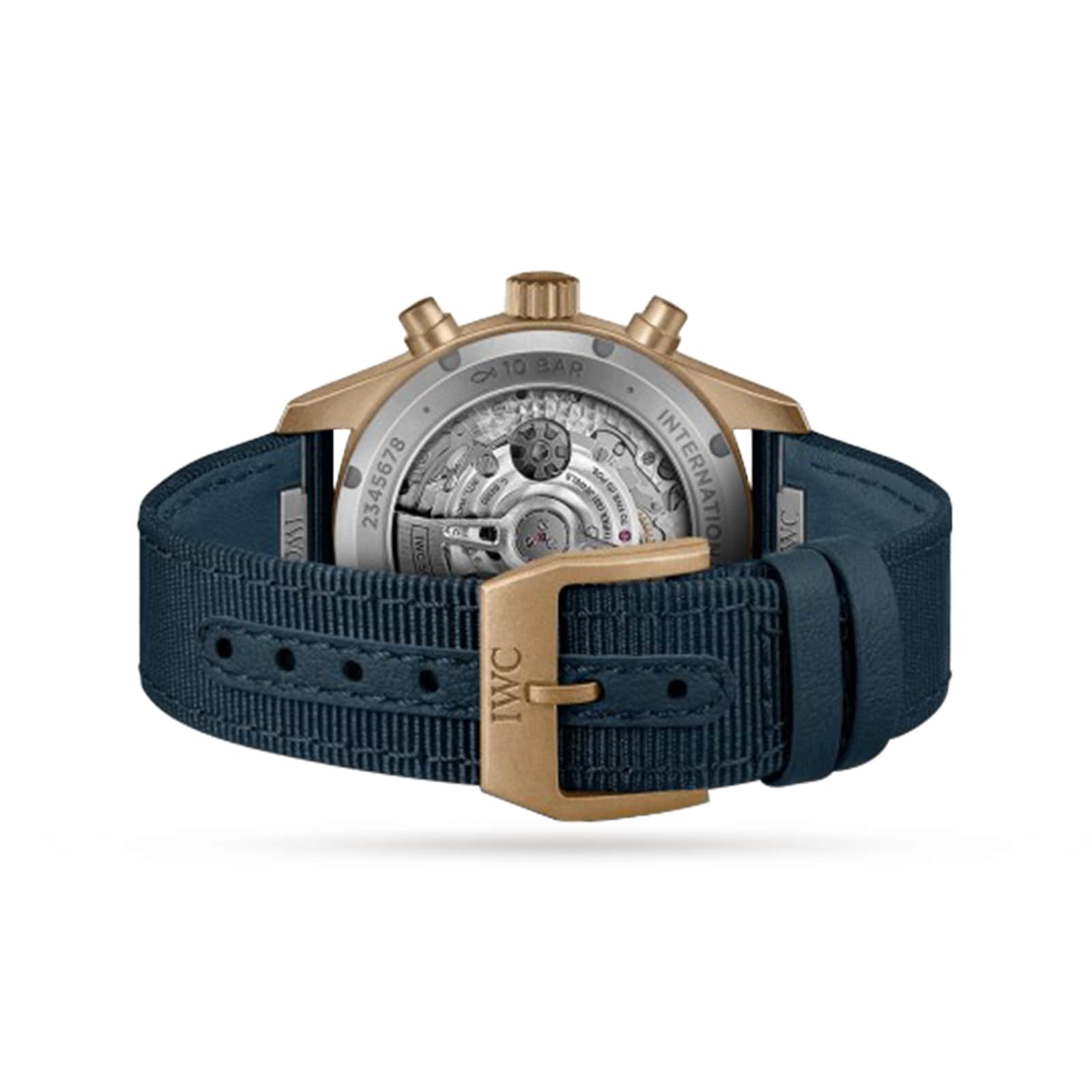 IWC Pilot IW388109 Bronze Automatic Chronograph - 41mm Blue Dial - Image 4