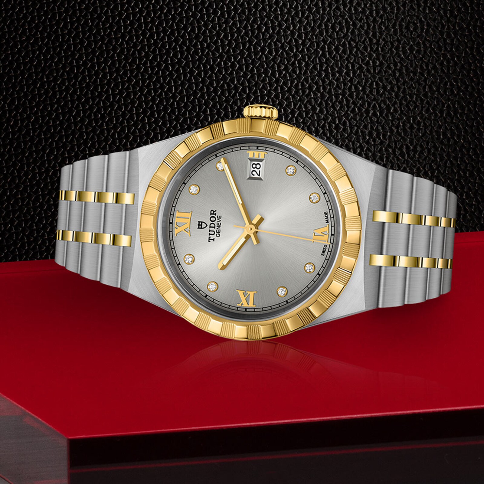 Tudor Royal M28503-0002 Automatic Watch - 38mm Steel & Gold - Silver Dial - Image 3
