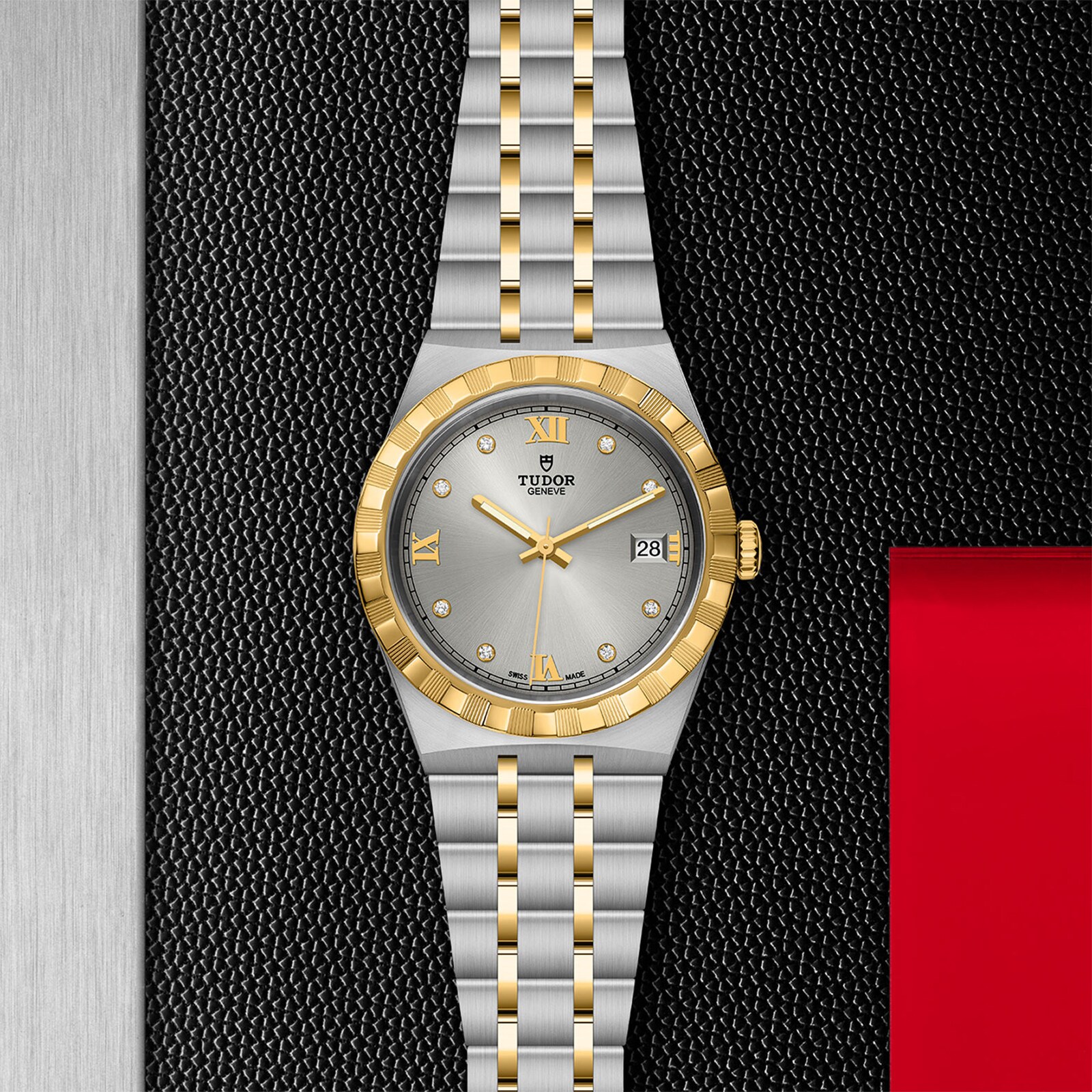 Tudor Royal M28503-0002 Automatic Watch - 38mm Steel & Gold - Silver Dial - Image 4