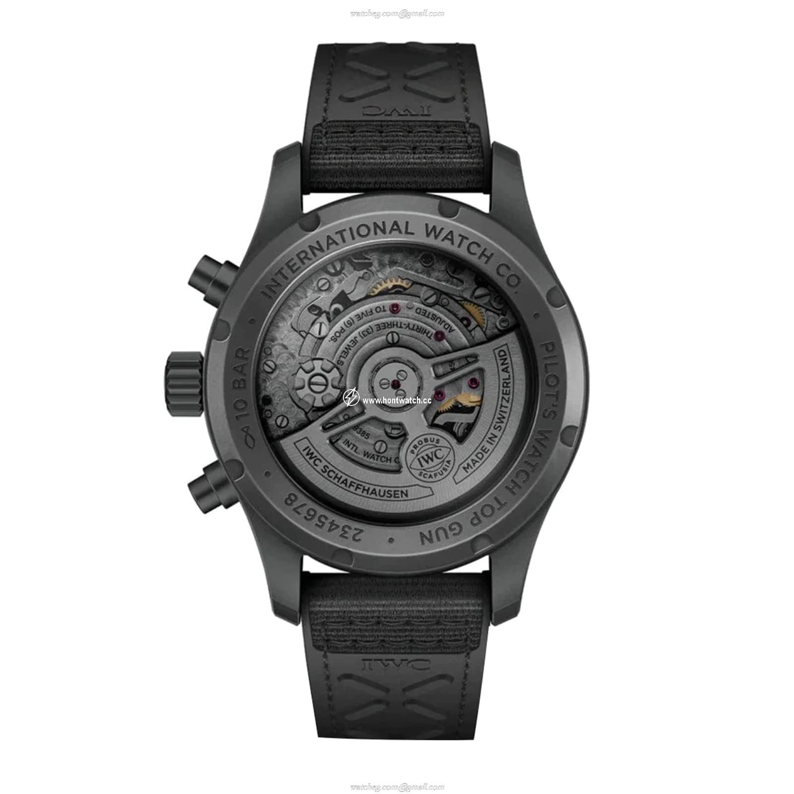 IWC Pilot IW388106 Ceratanium Automatic Black Replica Watch | 44.5mm - Image 2