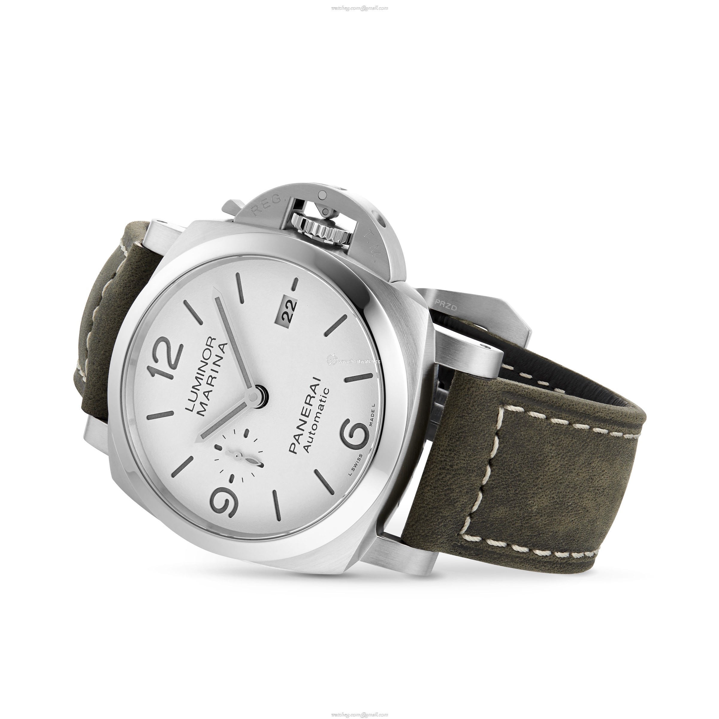 Panerai Luminor PAM01314 Automatic Watch - 44mm Stainless Steel, White Dial - Image 2