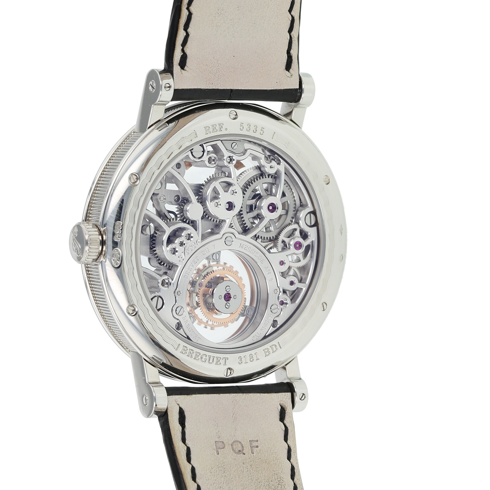 Breguet 5335PT Platinum Manual Winding Skeleton Watch - 40mm Tourbillon - Image 4