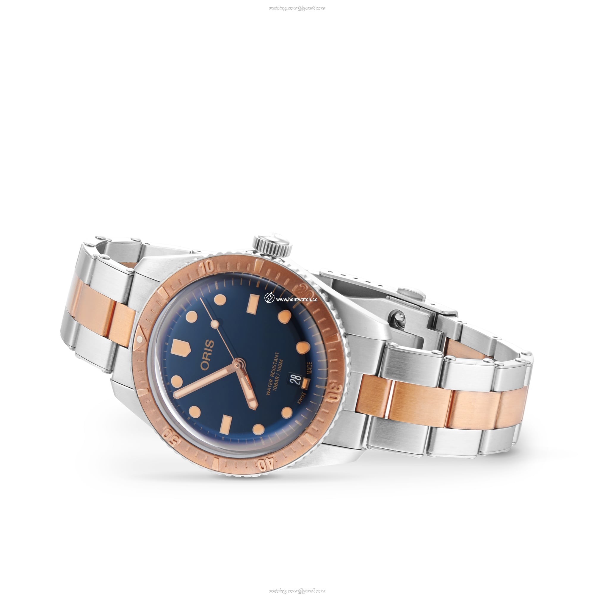 Oris Heritage 1965 Automatic Blue Dial Watch - 40mm Stainless Steel - Image 2