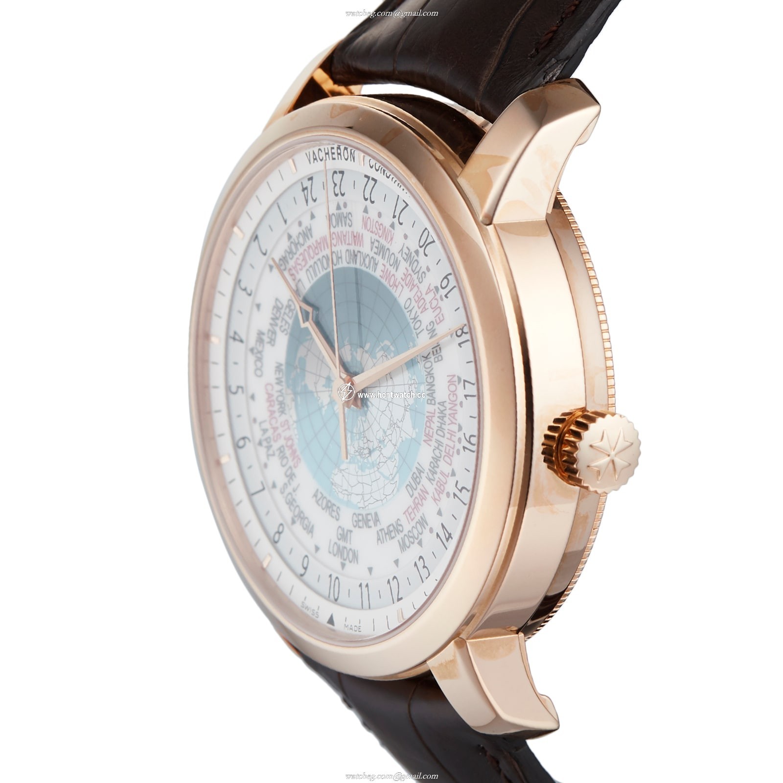 Vacheron Constantin Traditionnelle 86060 Rose Gold Automatic - 42mm White Dial World Time - Image 2
