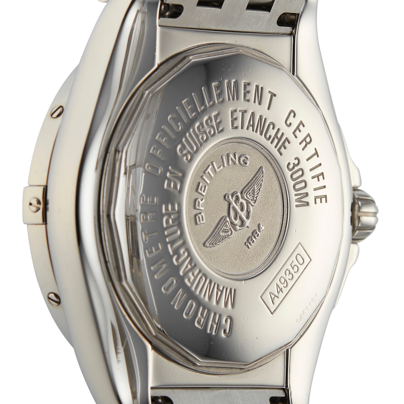 Pre-Owned Breitling Galactic 41 Automatic Watch - Black Dial - Stainless Steel - Image 4