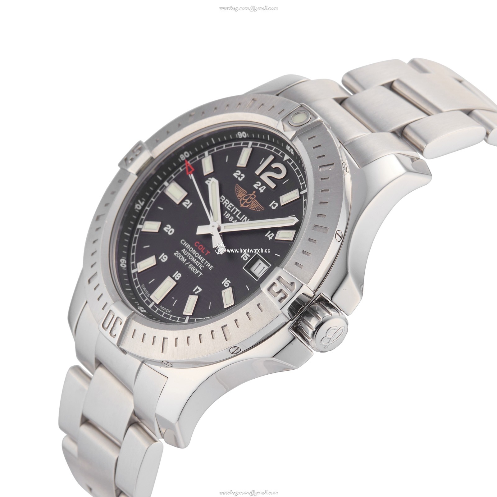 Breitling Colt A1738811/BD44 | 44mm Automatic Black Dial | Stainless Steel - Image 2