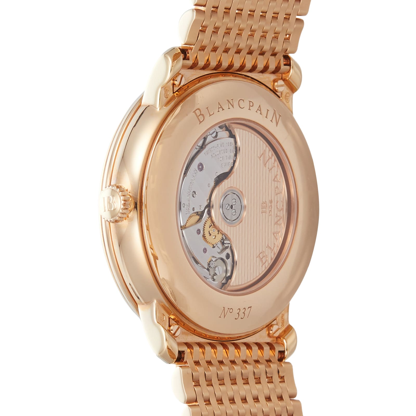 Blancpain Villeret 6669 Rose Gold Automatic Silver Dial 40mm Watch - Image 4