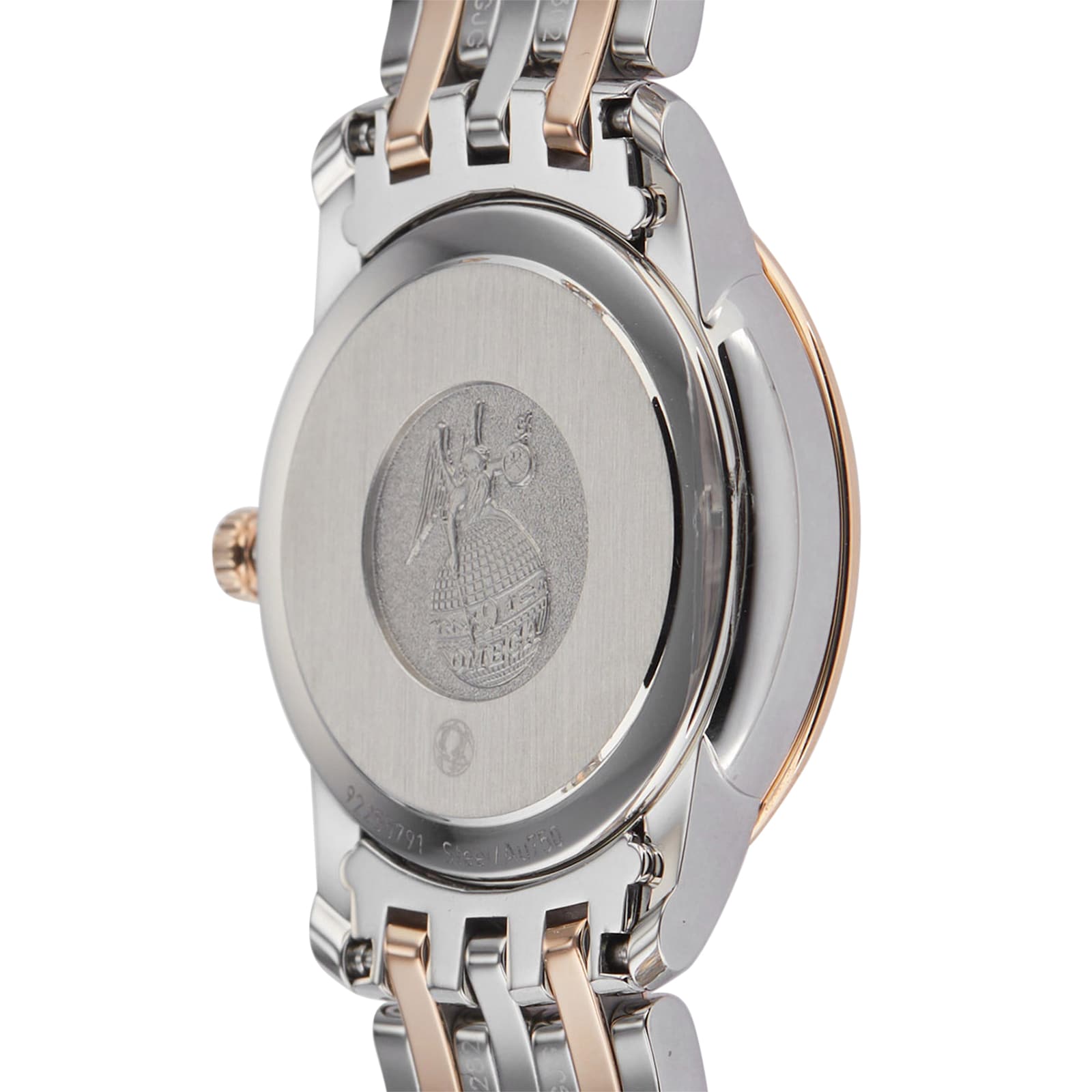 Omega De Ville Ladies Watch - 27mm Stainless Steel & Rose Gold - Quartz Silver Dial - Image 4