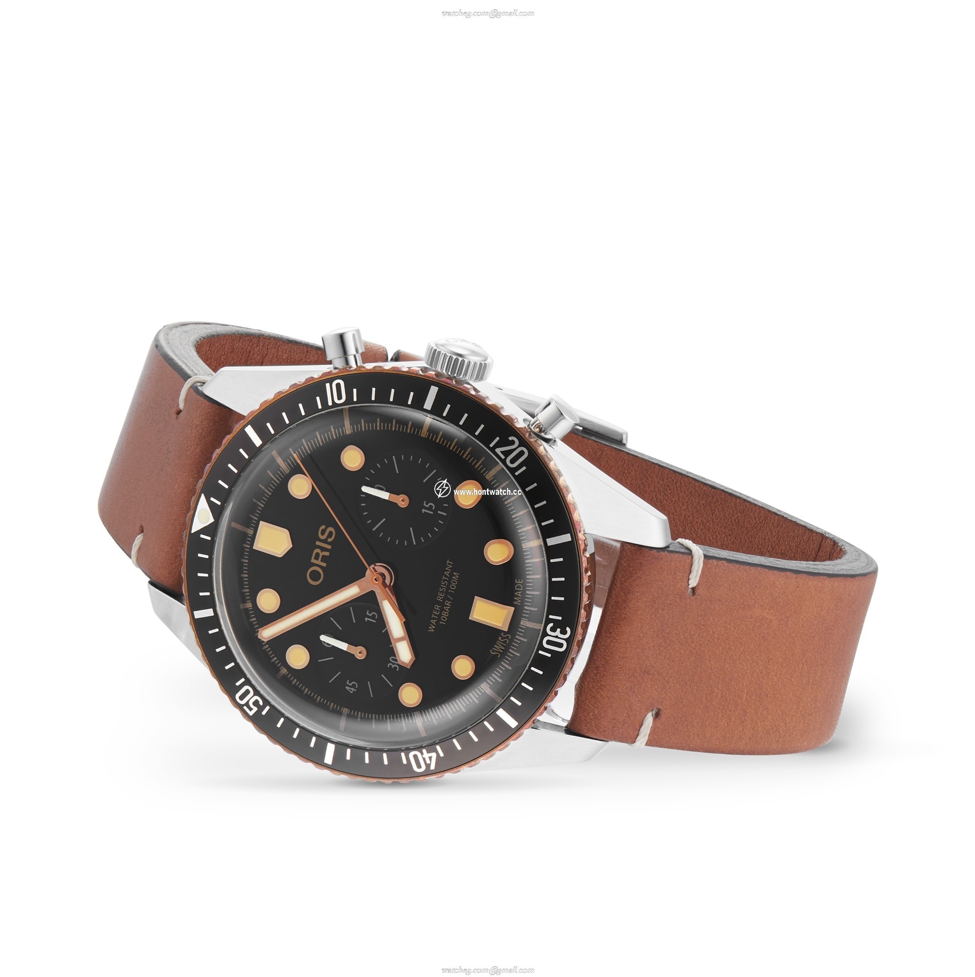 Oris Heritage 1965 Bronze Automatic Watch - 43mm Black Dial | 100M Water Resistant - Image 2