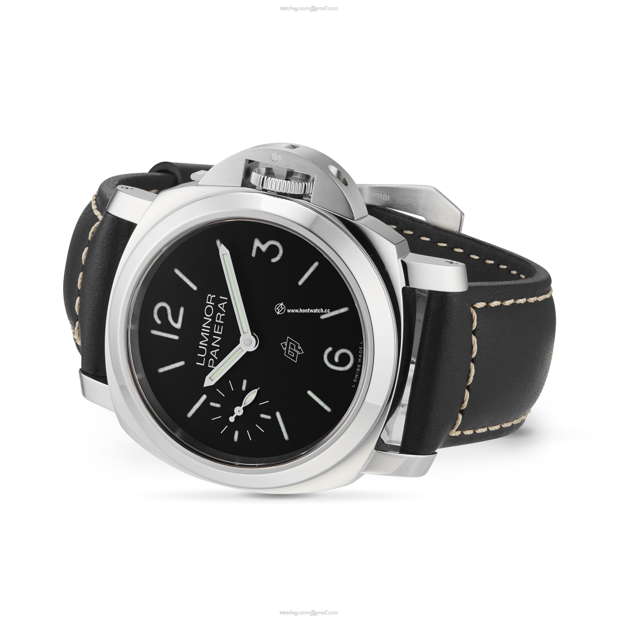 Panerai Luminor PAM01084 - 44mm Black Dial - Manual Winding - Stainless Steel - Image 2