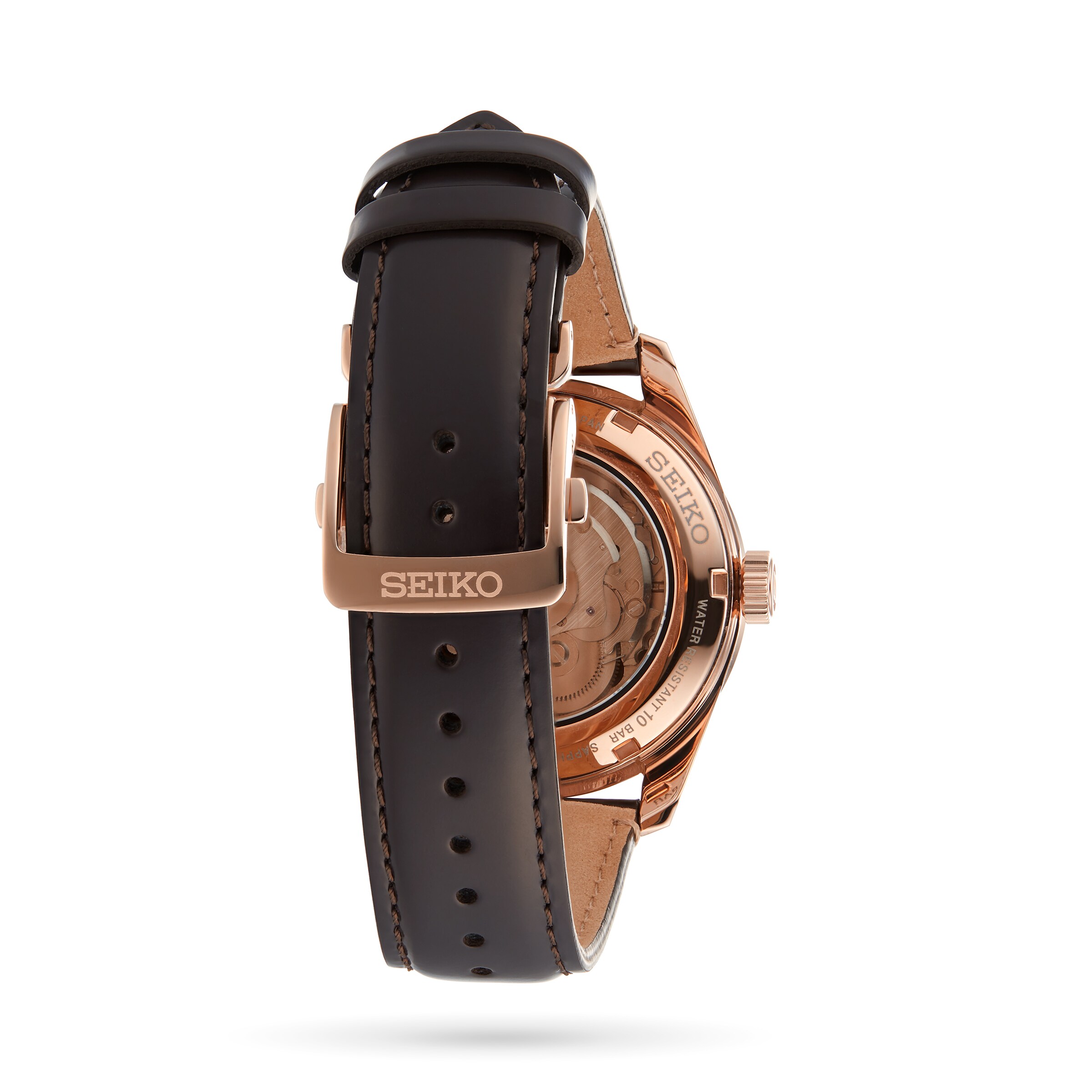 Seiko SPB170J1 Sharp Edged Series - 39mm Automatic Brown Dial Watch - Image 3