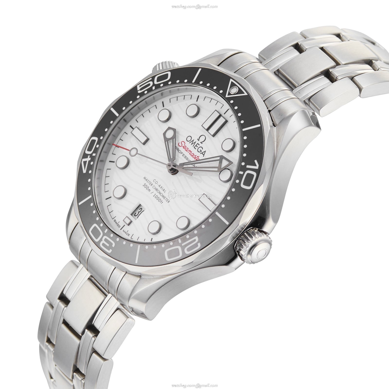 Omega Seamaster Diver 300M 42mm Automatic White Dial - Stainless Steel - Image 2