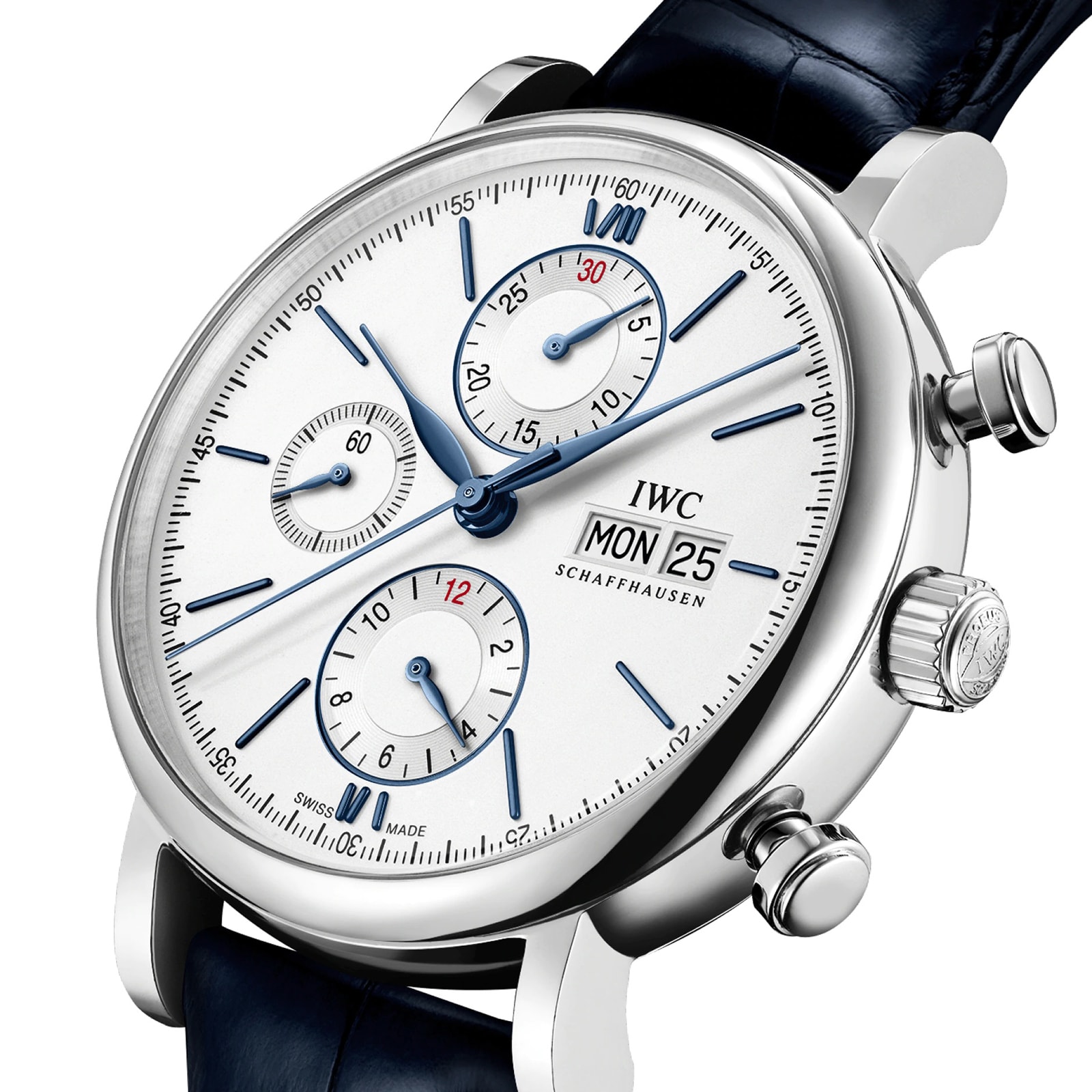 IWC Portofino IW391037 Automatic Chronograph - 42mm Stainless Steel - White Dial - Image 3