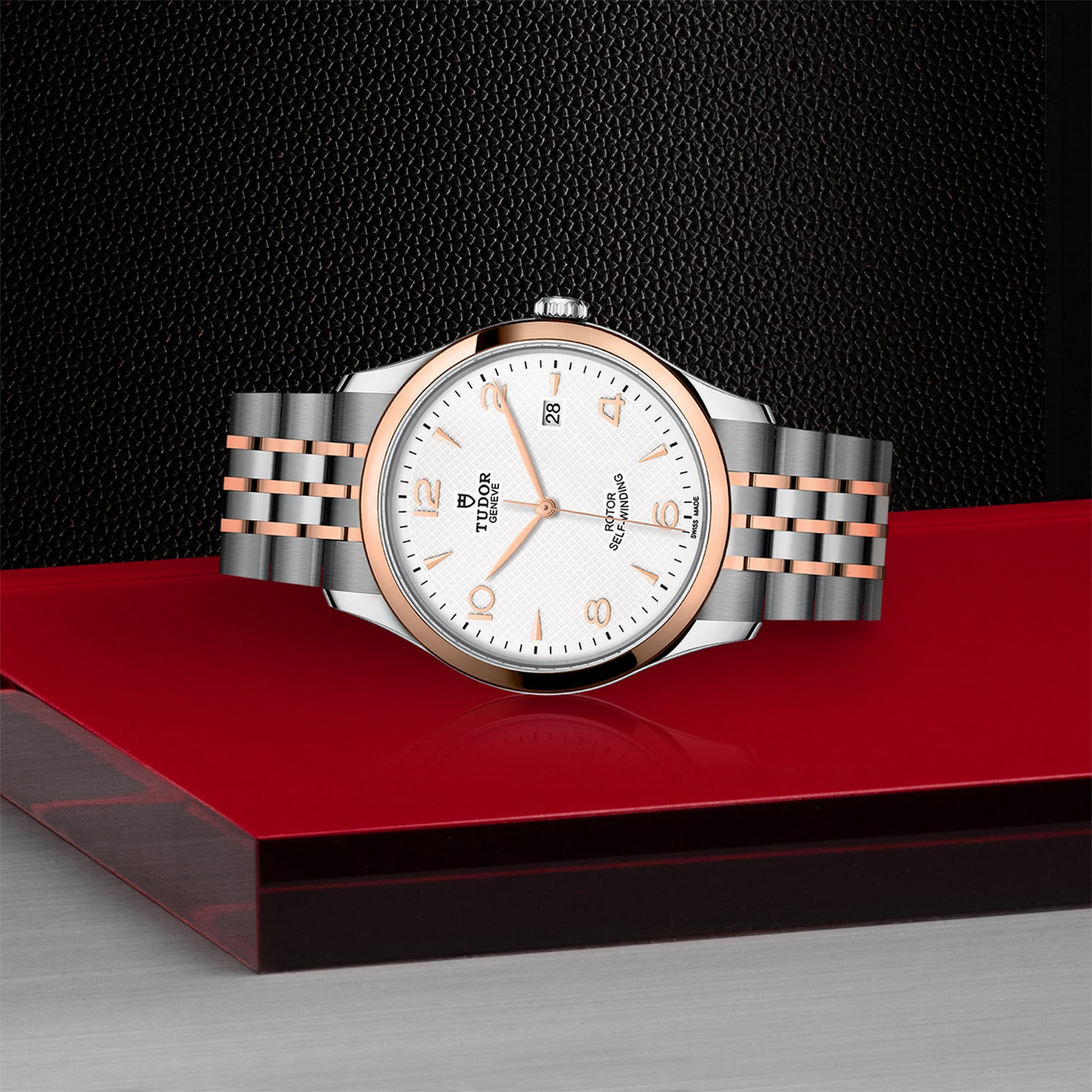 Tudor 1926 M91651-0009 Automatic Watch - 41mm Steel & Rose Gold - White Dial - Image 3