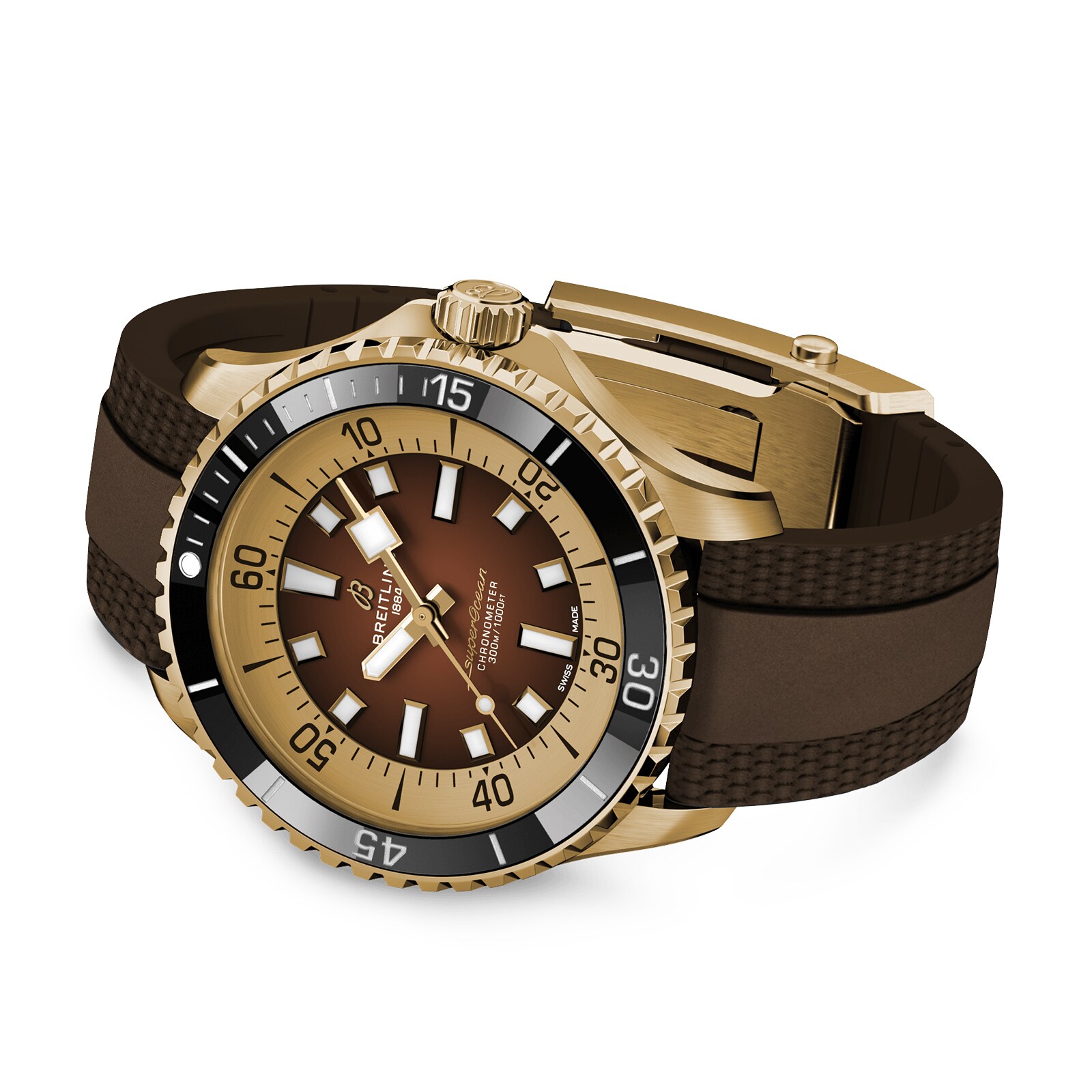 Breitling Superocean Bronze 44mm Automatic Brown Dial Replica Watch - Image 3