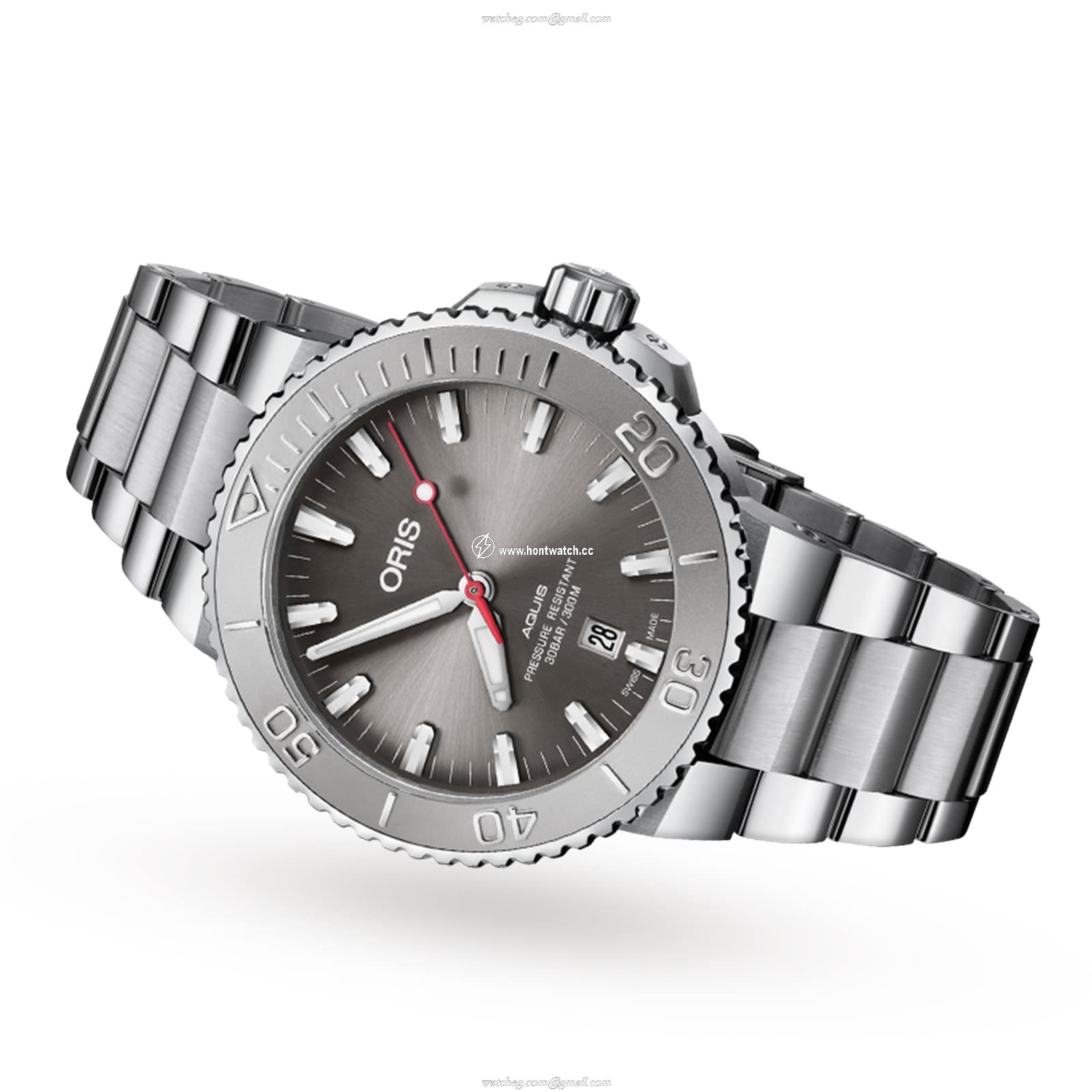 Oris Aquis Date Relief Automatic Diver - 43.5mm Grey Dial - Stainless Steel - Image 2
